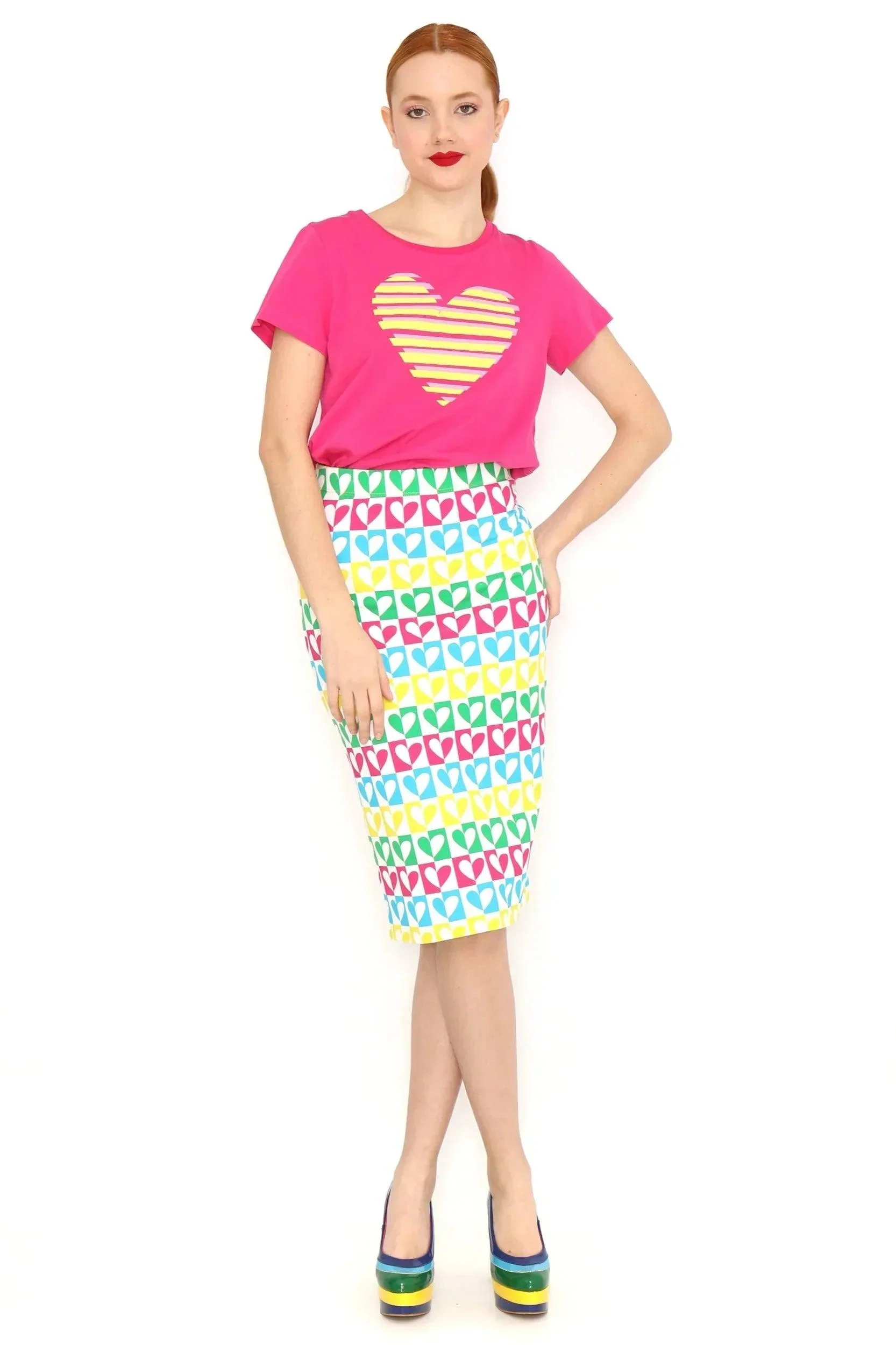 FALDA LAPIZ CORAZONES - Image 2