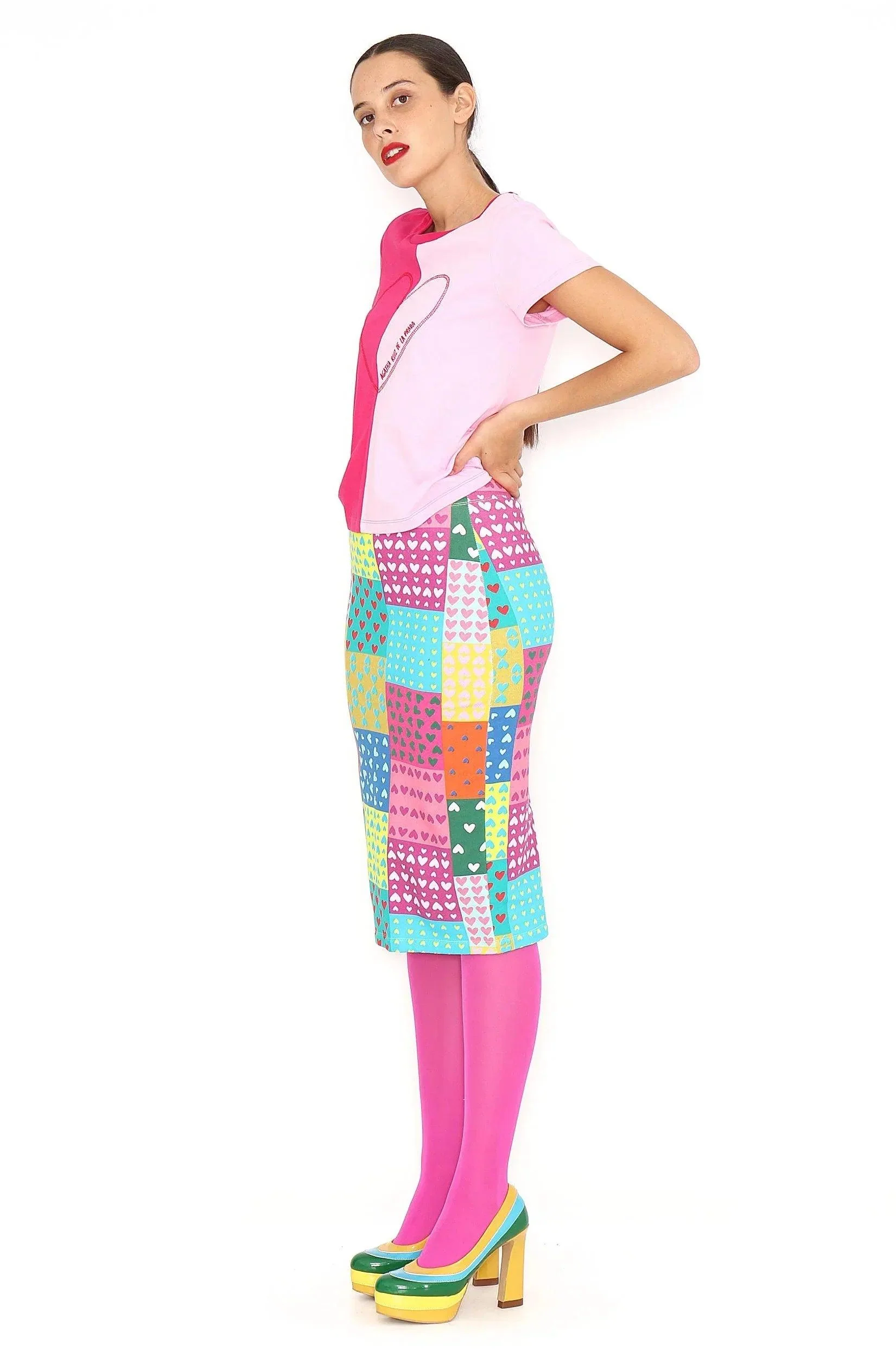 FALDA LAPIZ PATCHWORK - Image 2