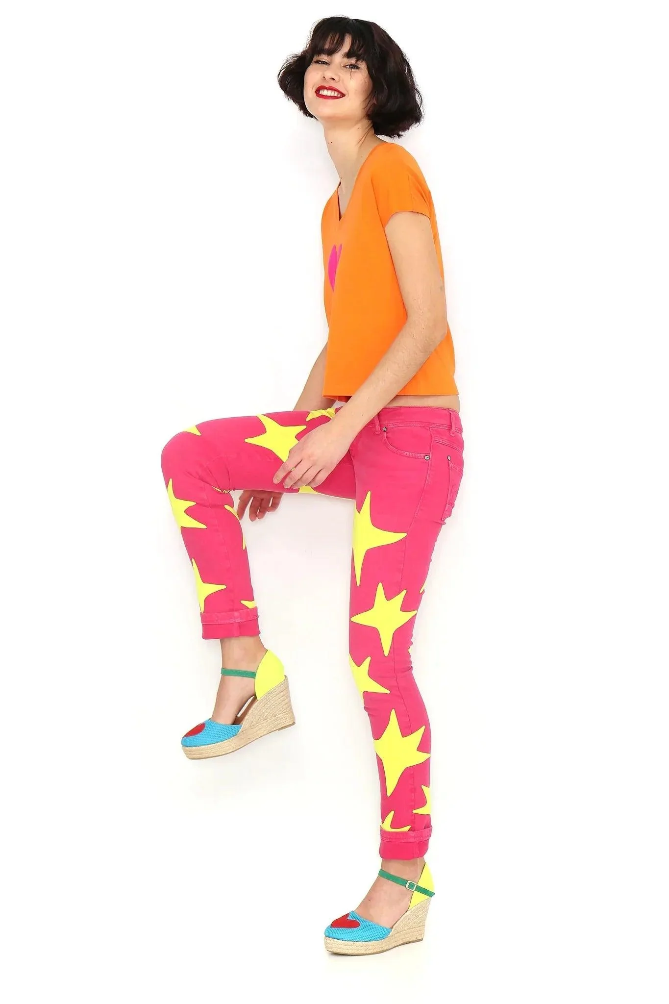 CAMISETA CORAZON FUCSIA - Image 4