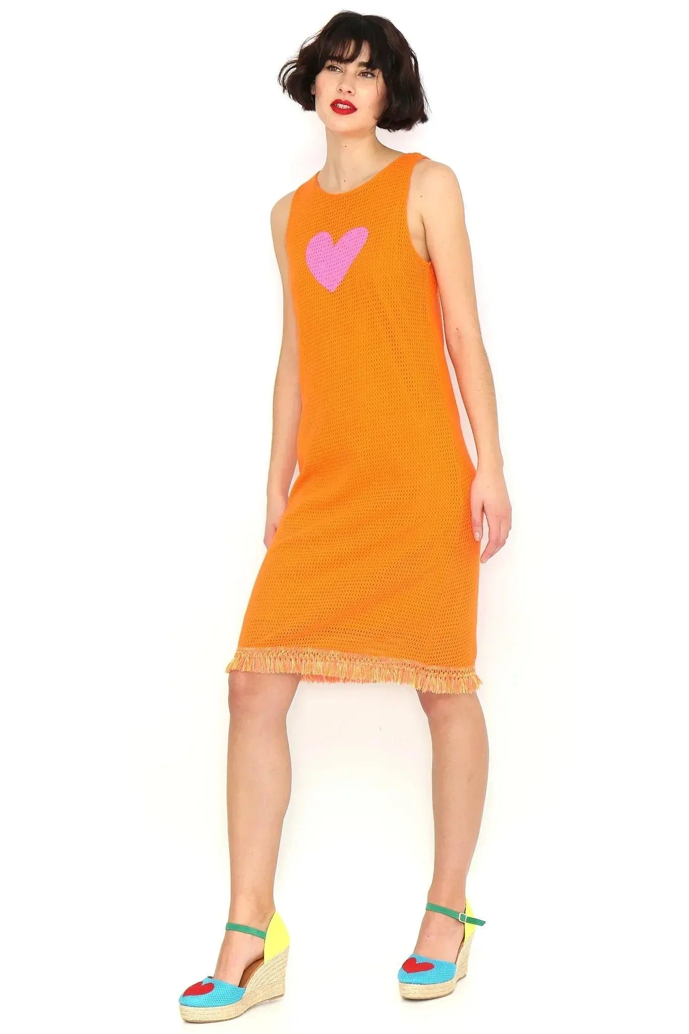 VESTIDO NARANJA FLECOS - Image 3