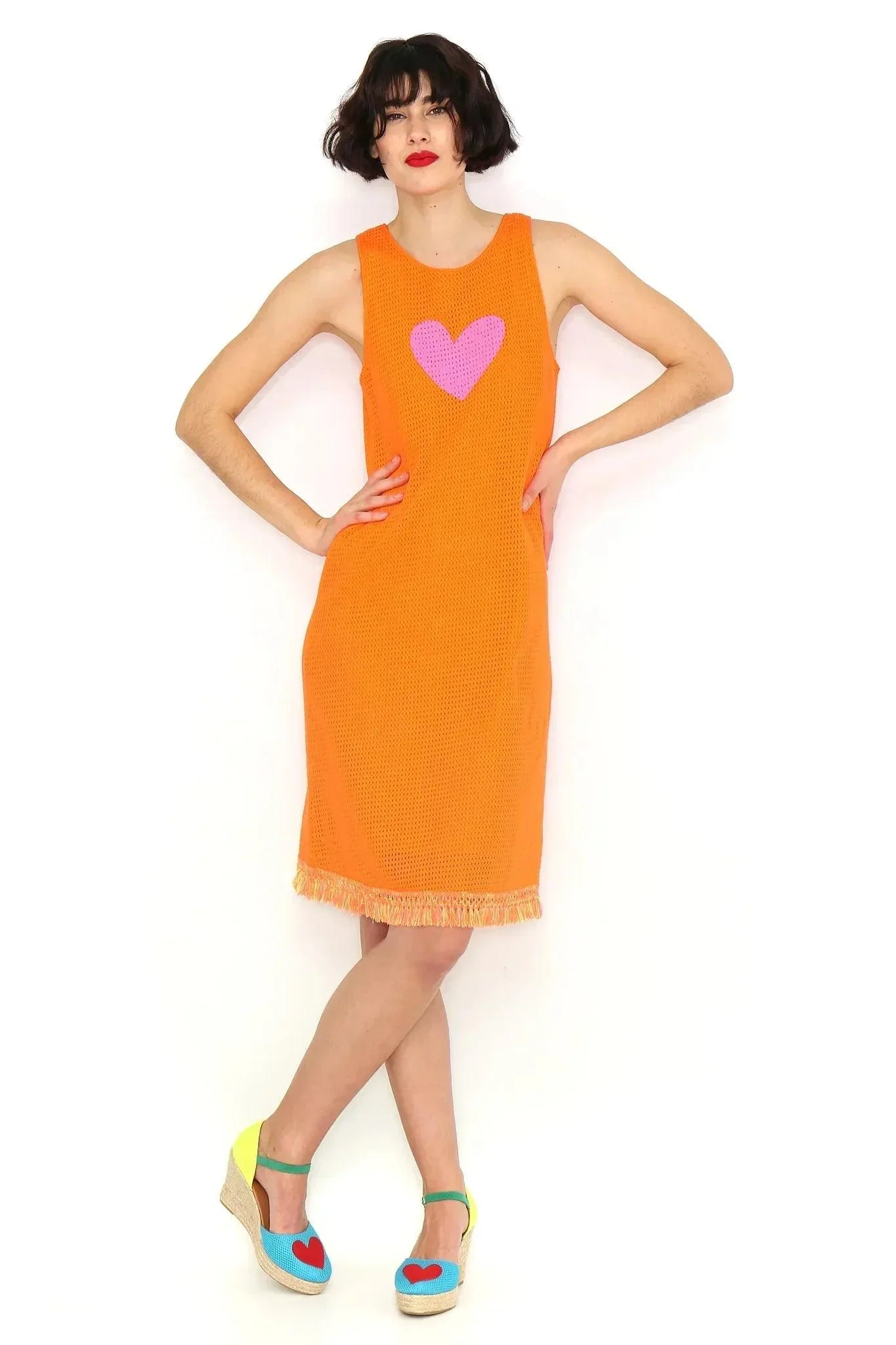 VESTIDO NARANJA FLECOS - Image 7