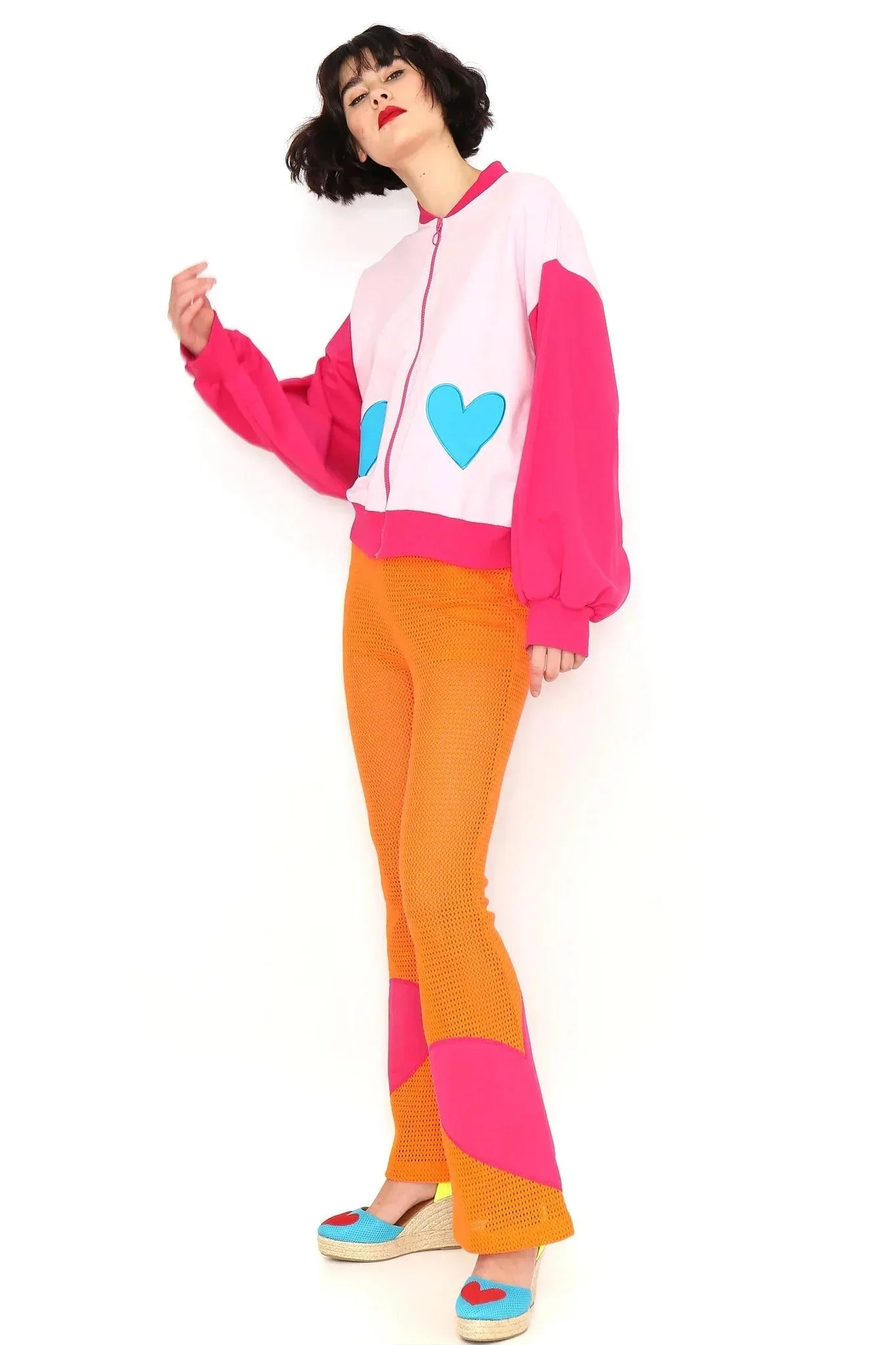 PANTALON NARANJA CALADO - Image 3