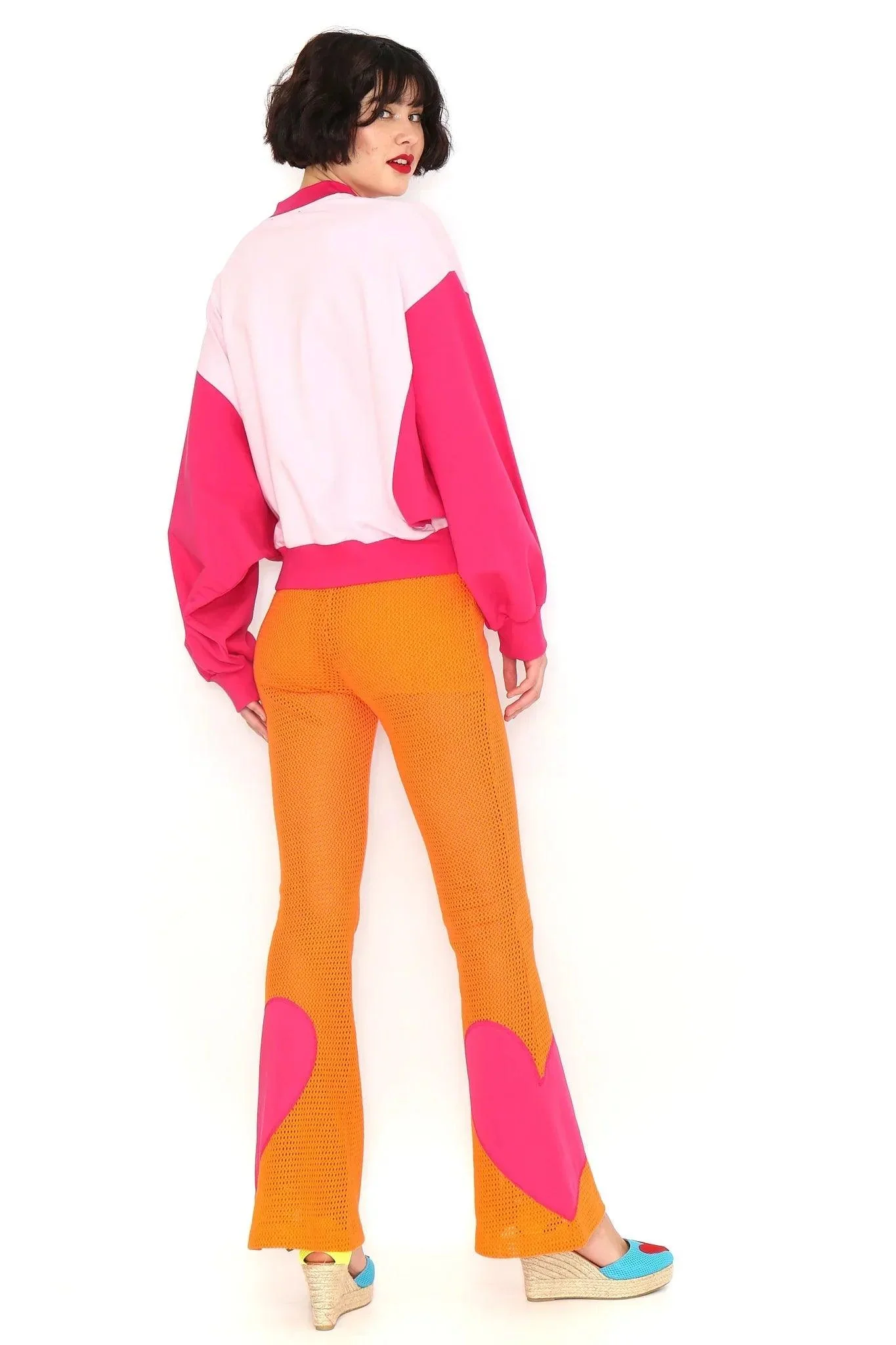 PANTALON NARANJA CALADO - Image 4