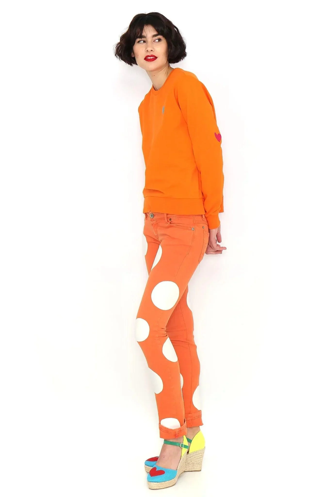SUDADERA BASICA NARANJA - Image 2