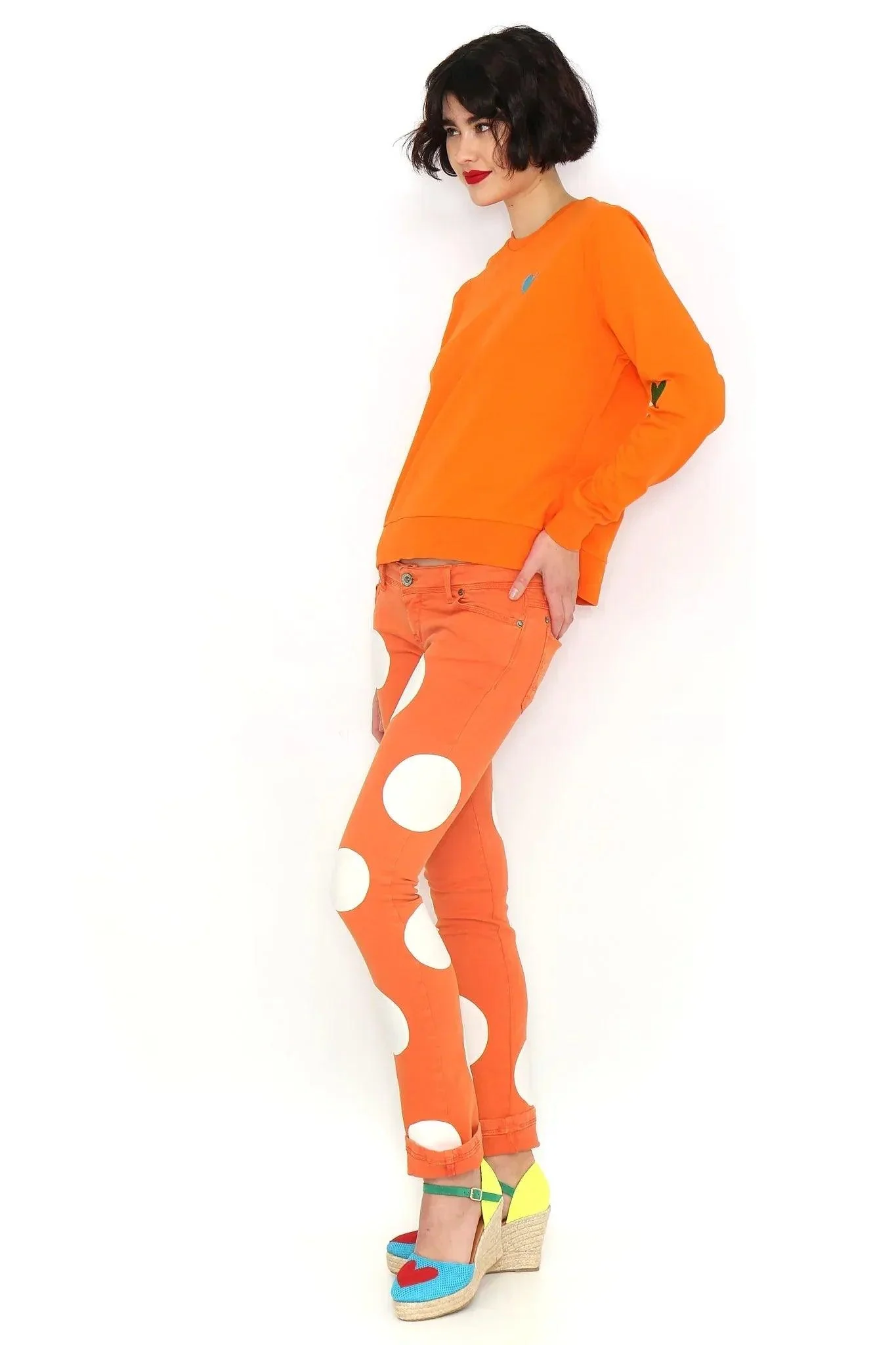 SUDADERA BASICA NARANJA - Image 3