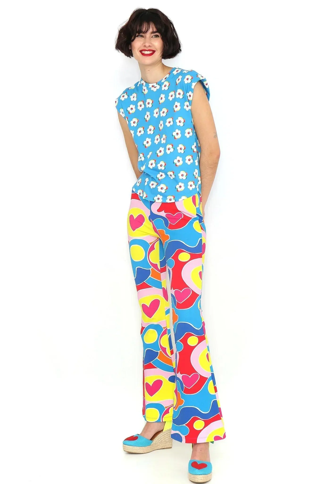 CAMISETA FLORES HOMBRERAS - Image 2