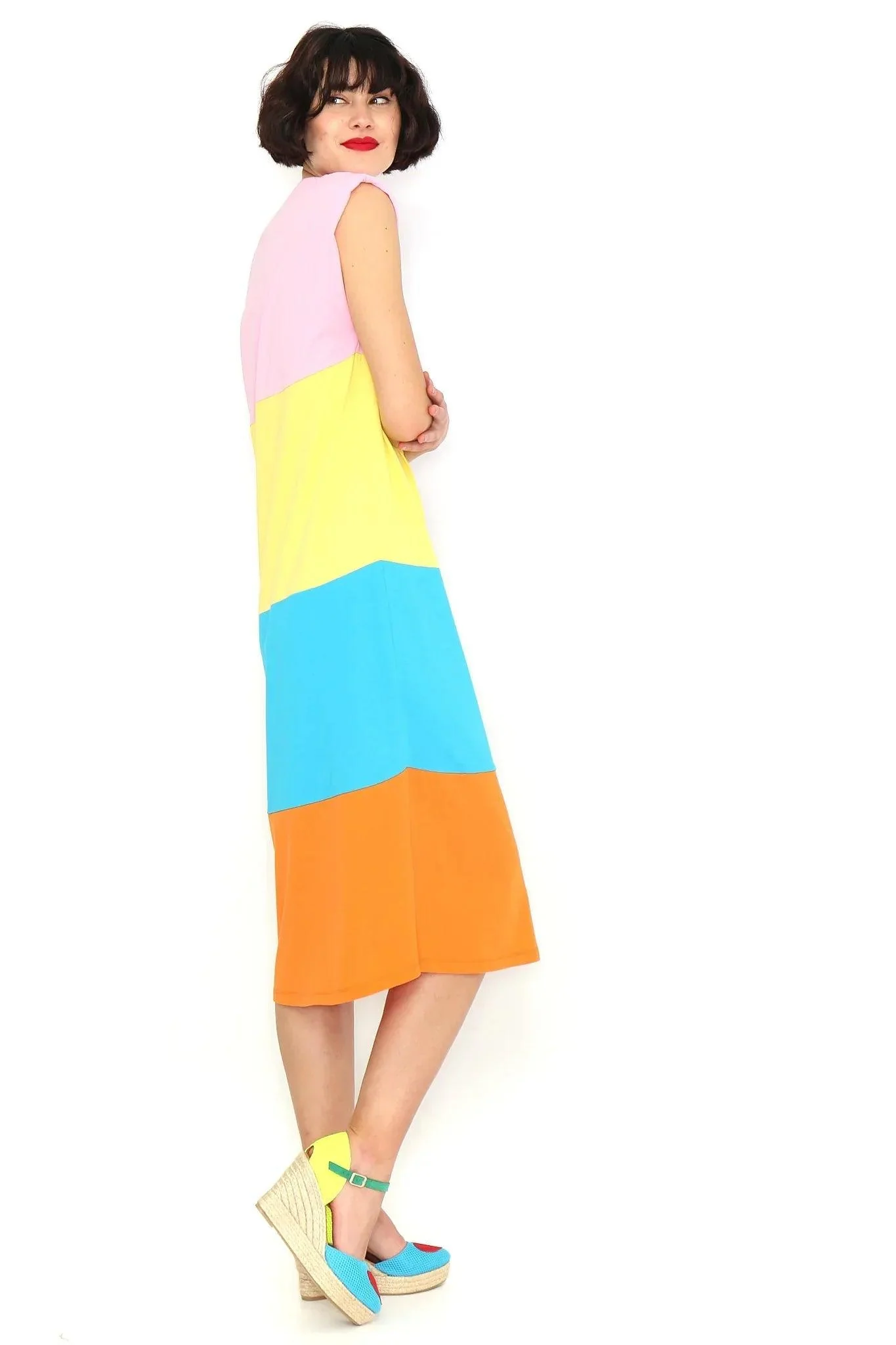 VESTIDO RAYAS HOMBRERAS - Image 5