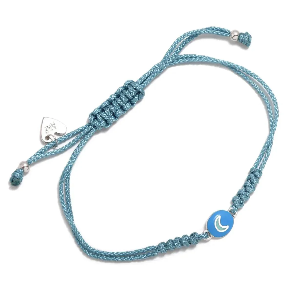 PULSERA CORDÓN AZUL LUNA FUN