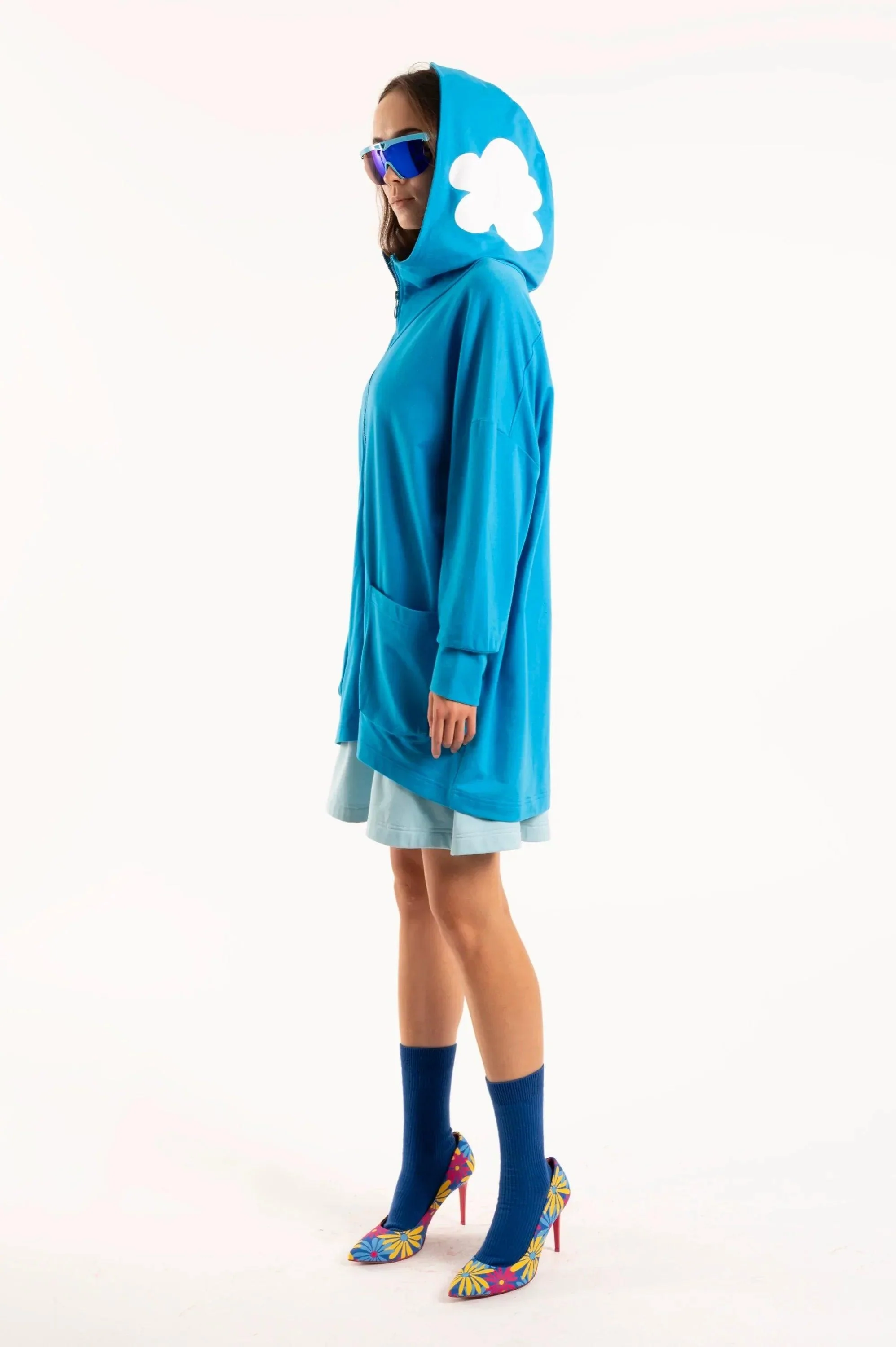 SUDADERA OVERSIZE AZUL NUBE - Image 4