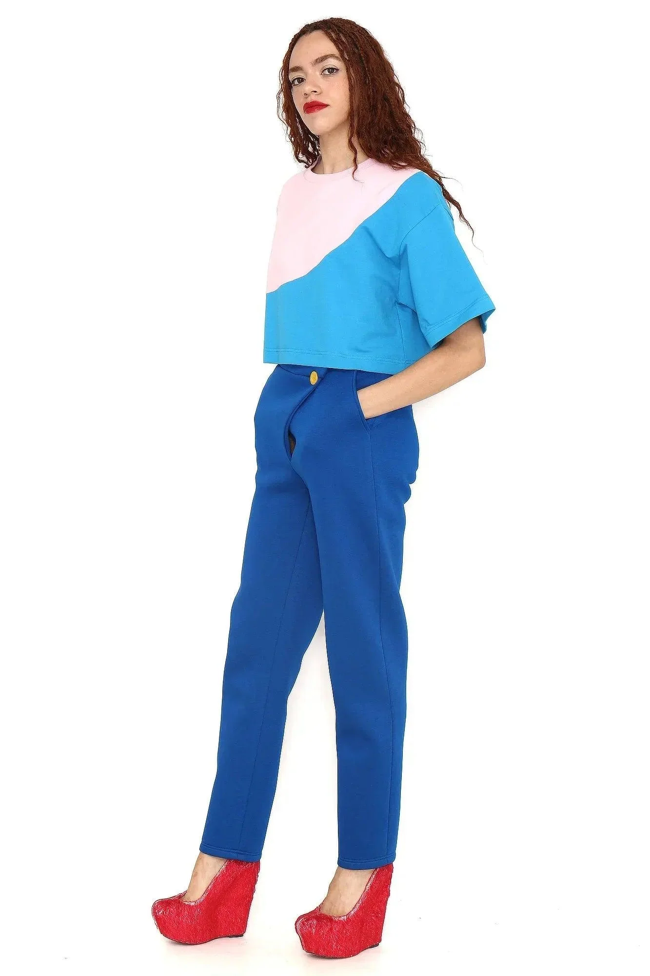 CAMISETA ROSA ONDA AZUL - Image 2