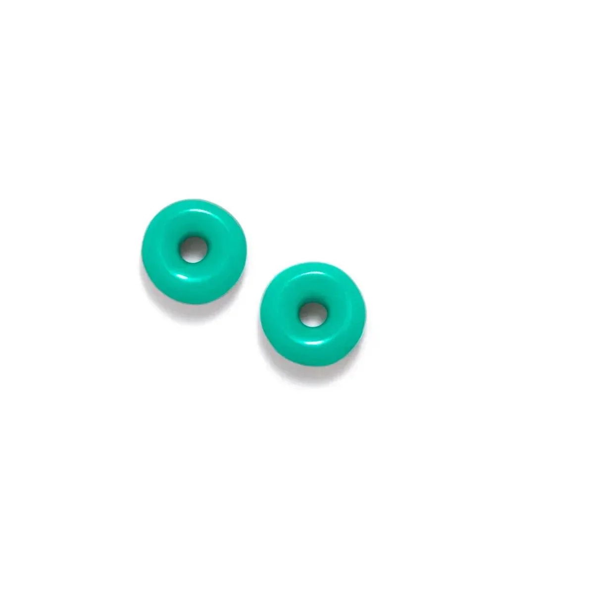 PENDIENTES DONUT AZUL