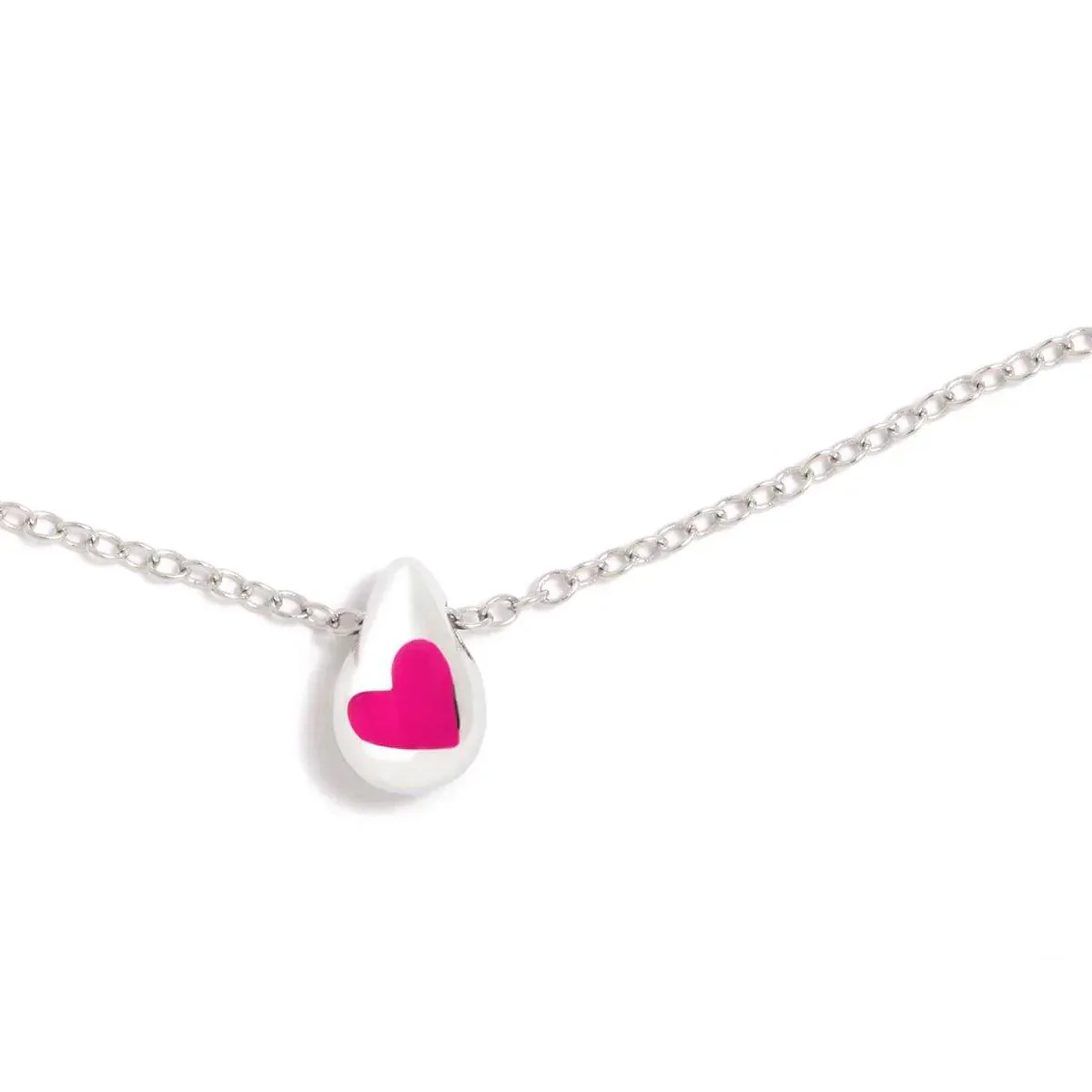 COLGANTE VENETA CORAZON FUCSIA