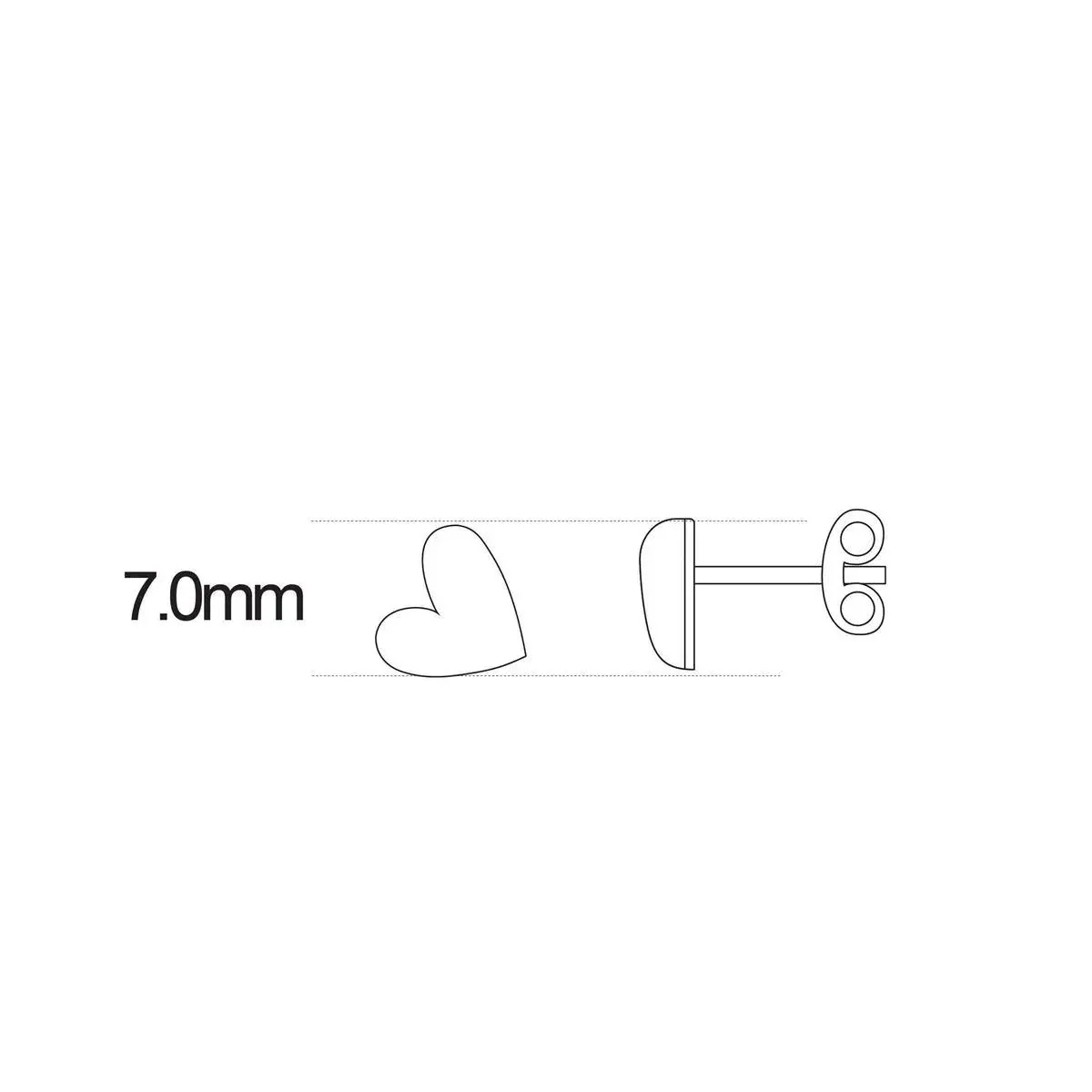 PENDIENTES CHARM CORAZON PEQUE PASTEL - Image 2