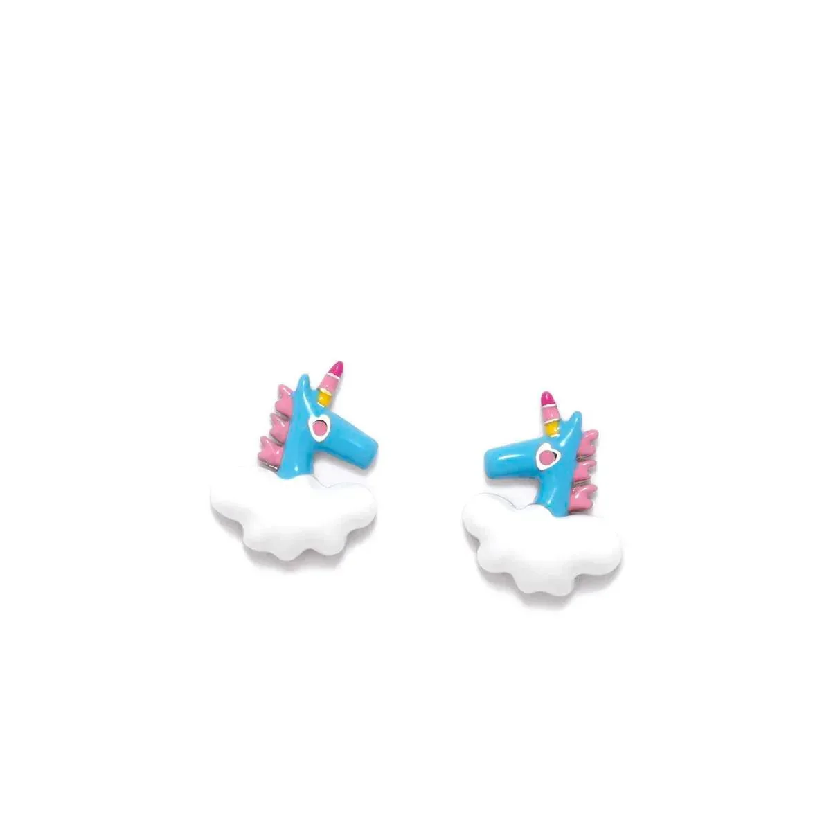 PENDIENTES CHARM UNICORNIO AZUL