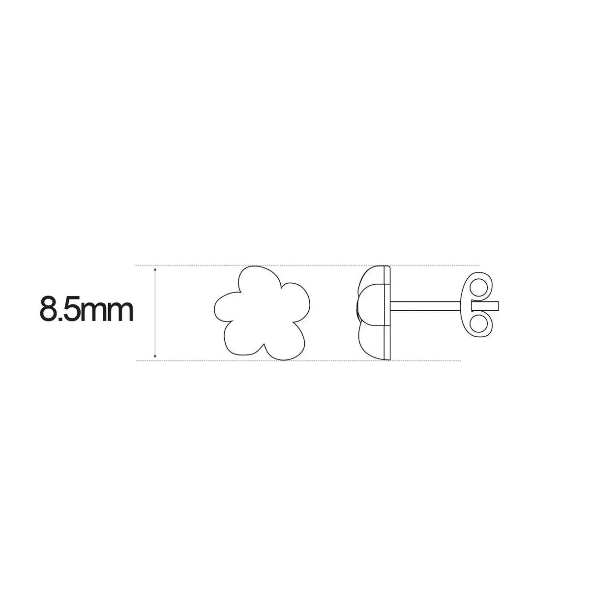 PENDIENTES CHARM MUM DORADO PEQ - Image 2