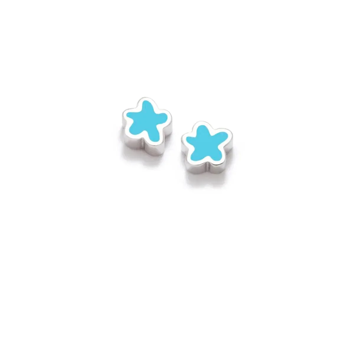 PENDIENTES KILO FLOR AZUL