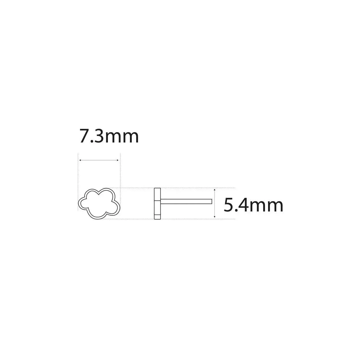 PENDIENTES LLUVIA NUBE ROSA - Image 2