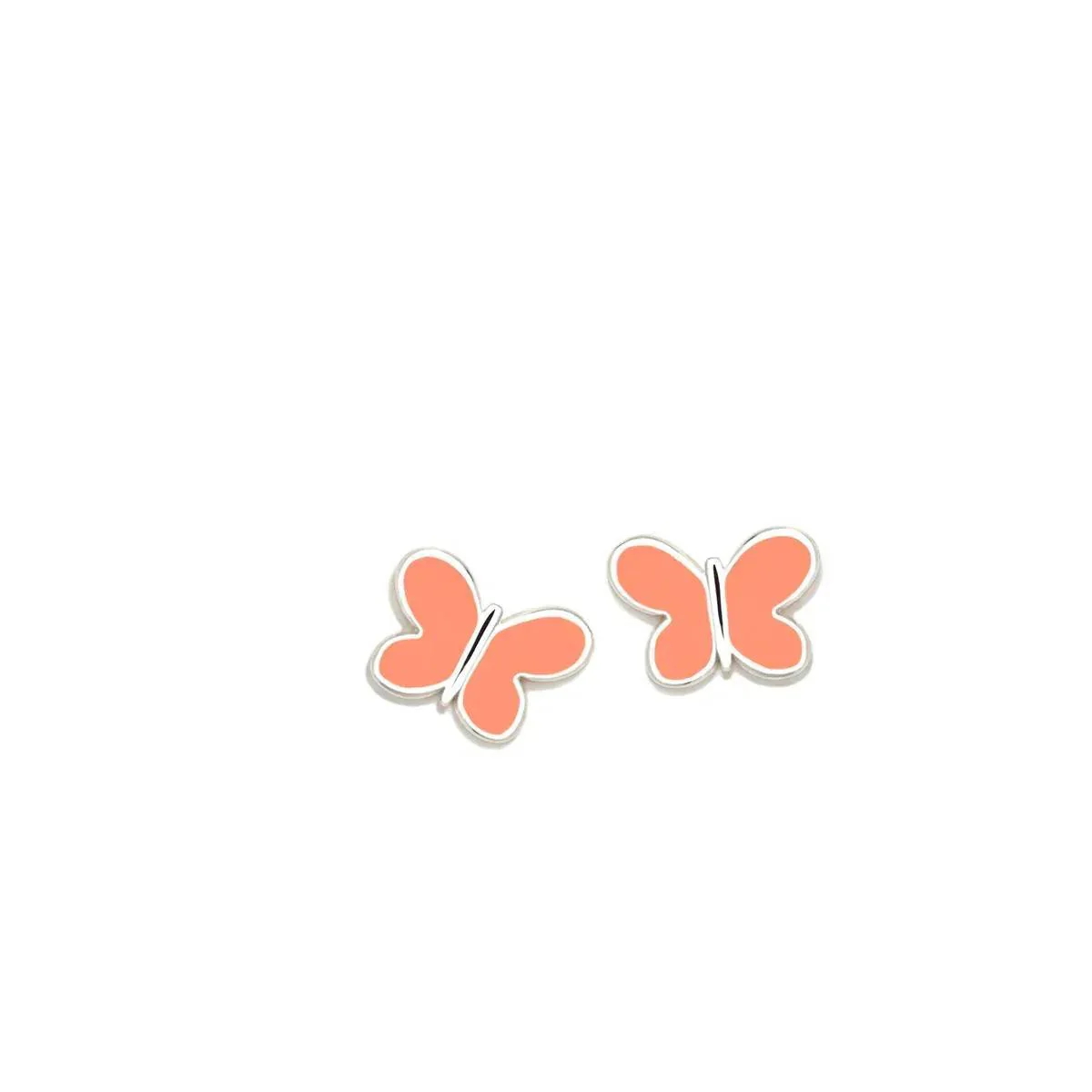 PENDIENTES CORAL PASTEL MARIPOSA