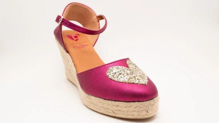 ALPARGATHA FUCSIA CORAZON GLITTER - Image 3