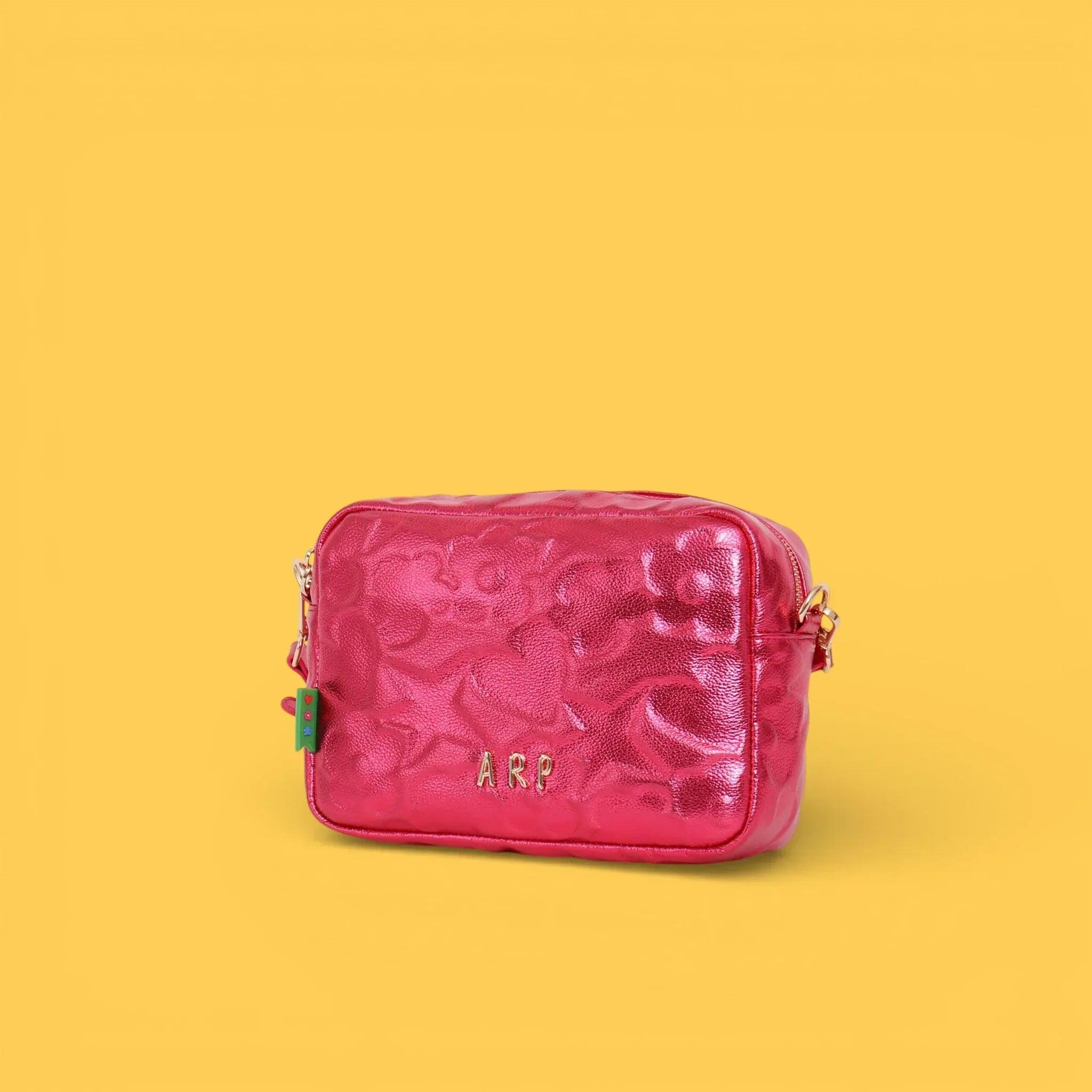 BANDOLERA GRABADO ICONOS FUCSIA - Image 3