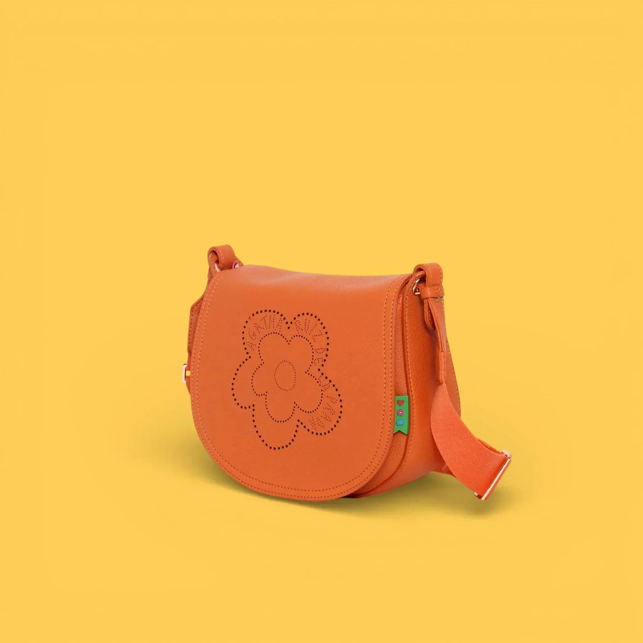 BANDOLERA TAPA CALADO FLOR NARANJA - Image 2