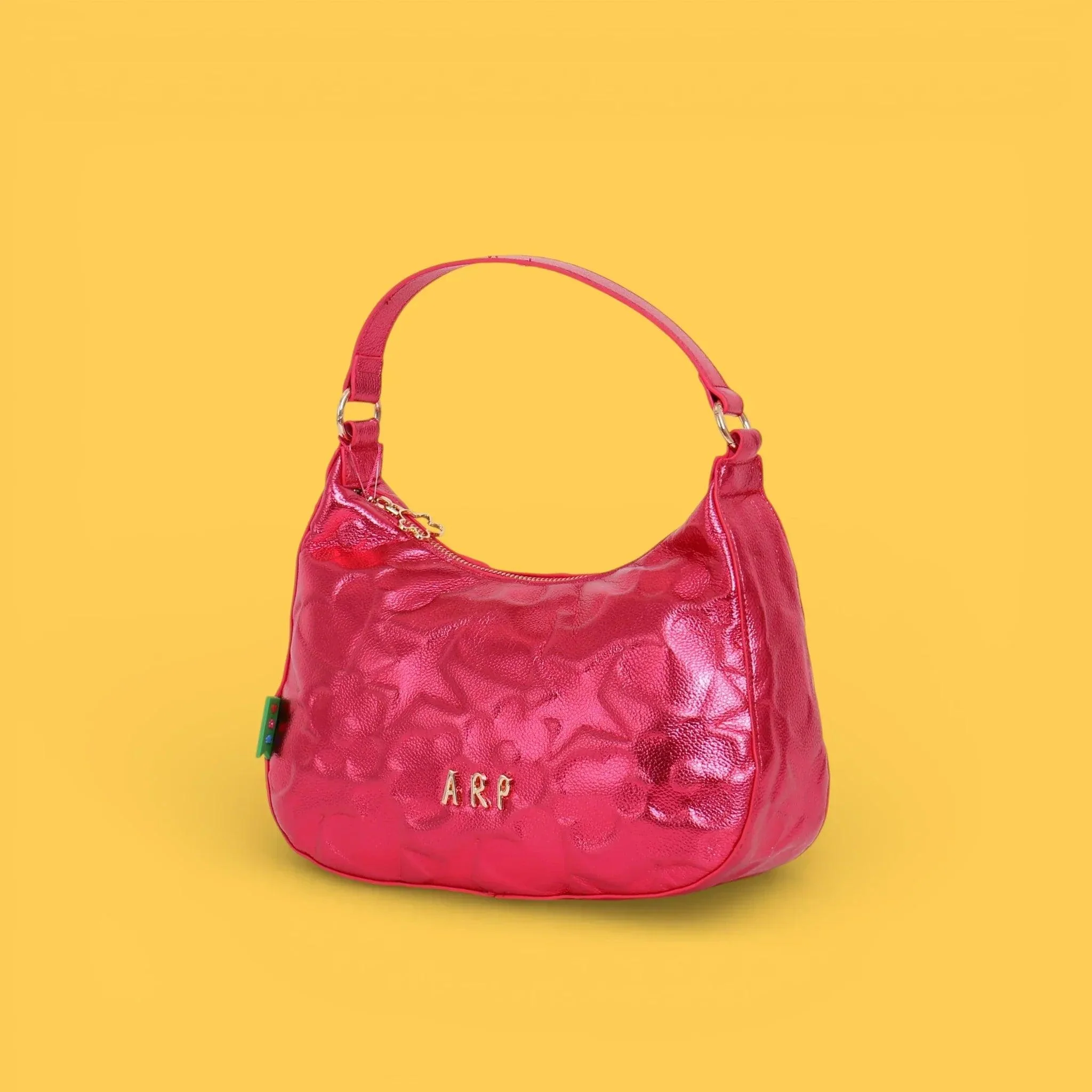 BOLSO GONDOLA GRABADO ICONOS FUCSIA - Image 2