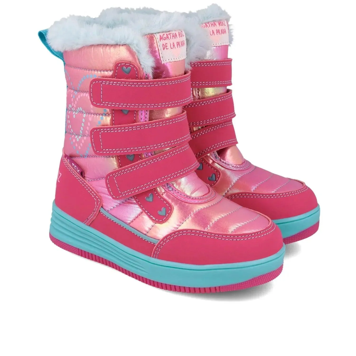 BOTA FUCSIA APRESKI CORAZONES