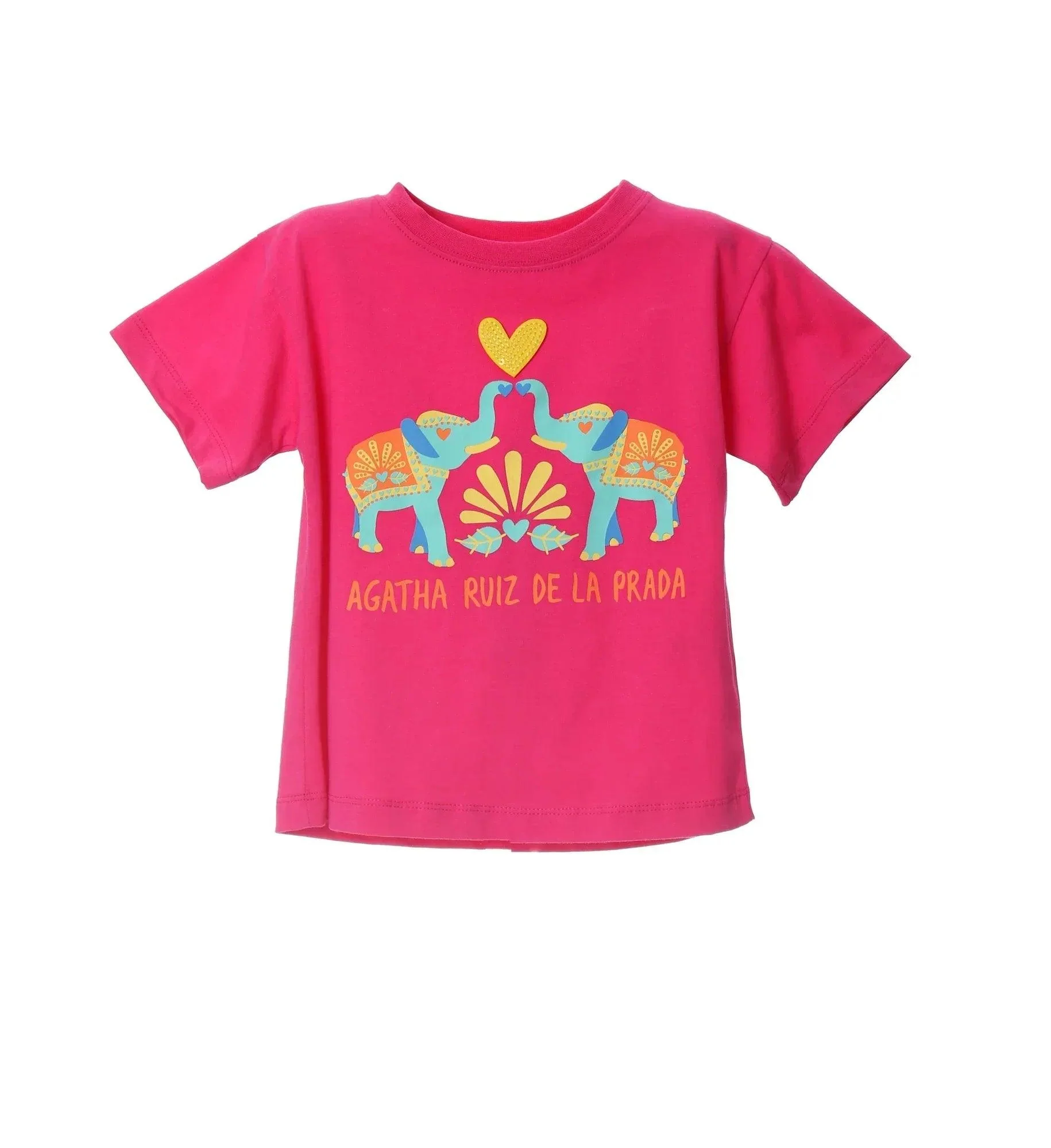 CAMISETA FUCSIA ELEFANTES