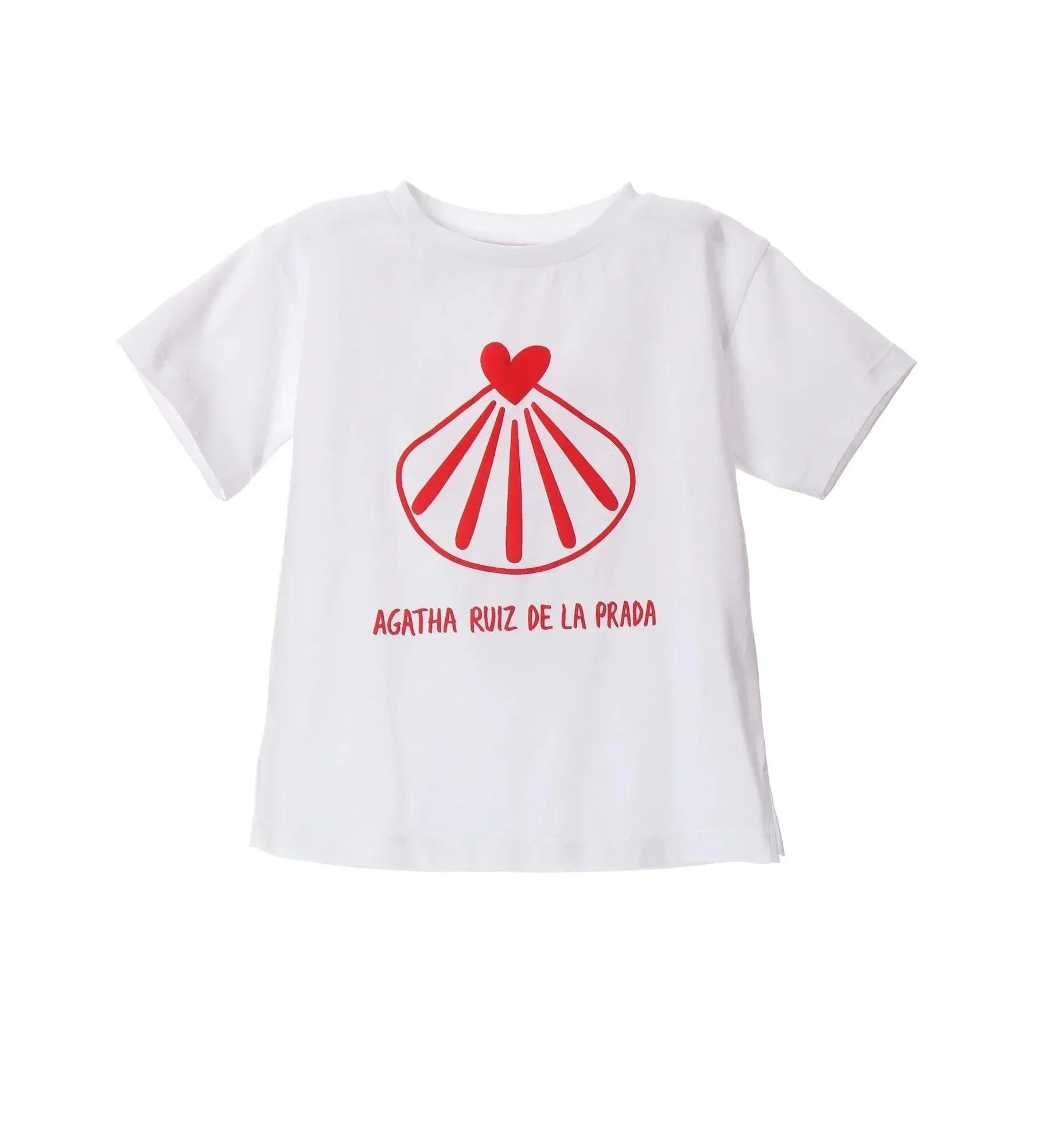CAMISETA MANGA CORTA CONCHA ROJA
