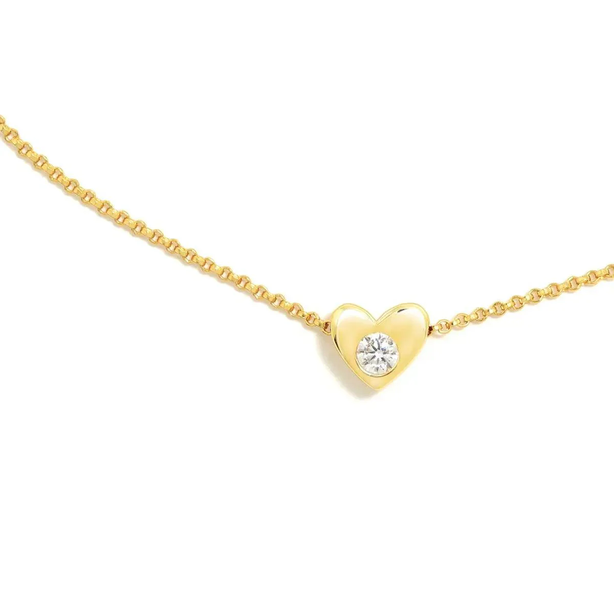 COLGANTE CORAZÓN GAGA PLATA CON BAÑO DE ORO