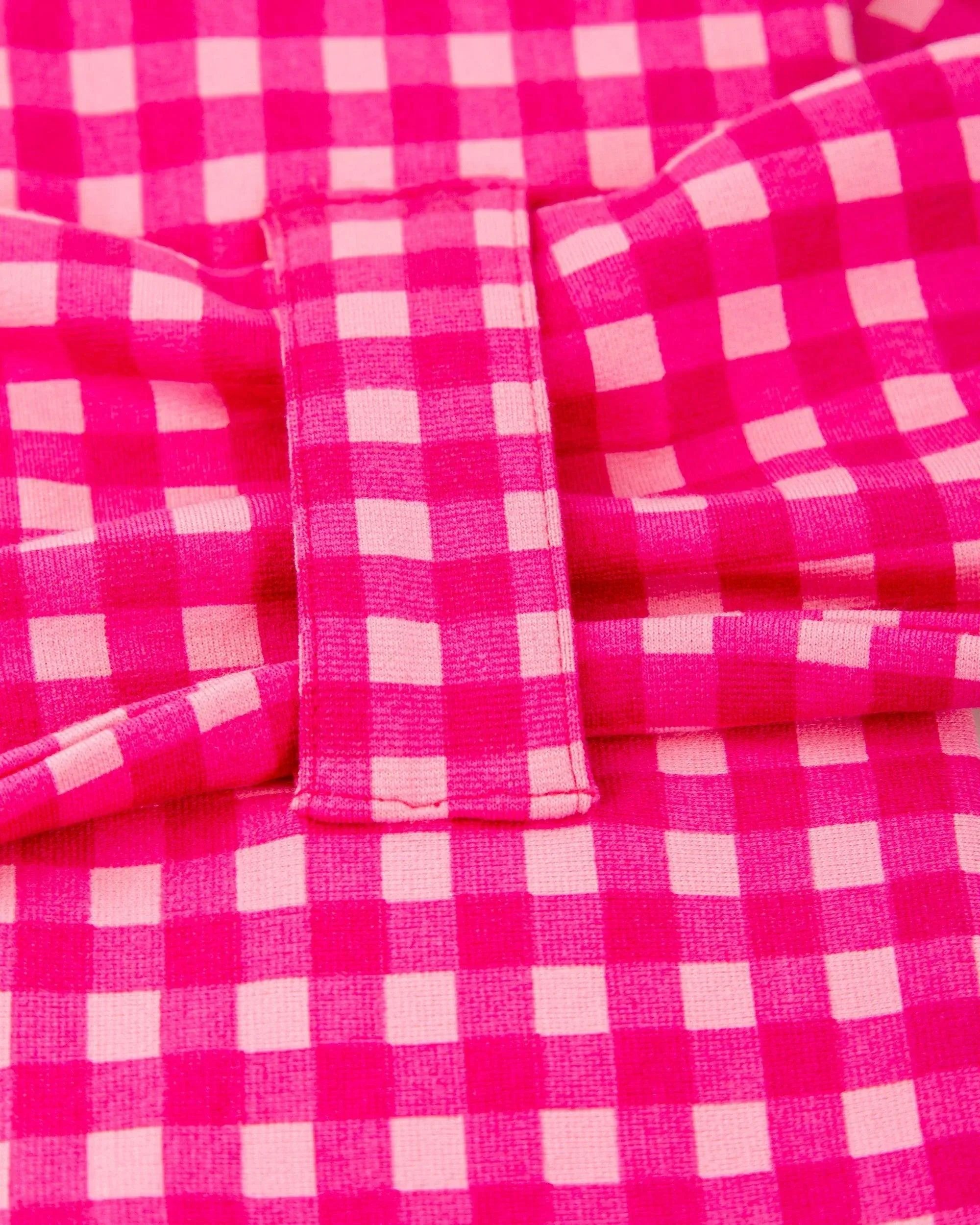 CONJUNTO GORRO Y BUFANDA CUADROS FUCSIA - Image 4