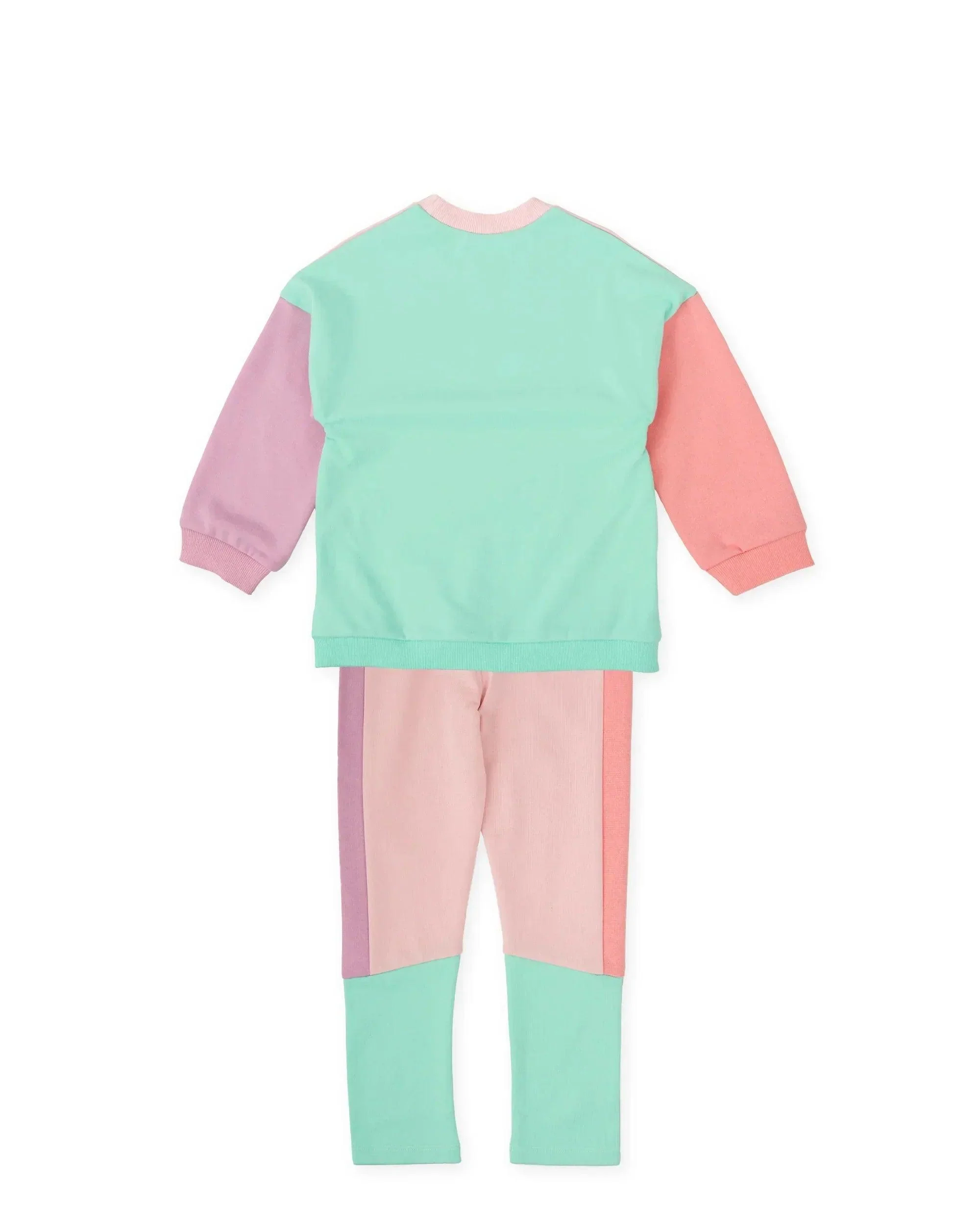 CONJUNTO SUDADERA FLOR Y LEGGINS ROSA - Image 3