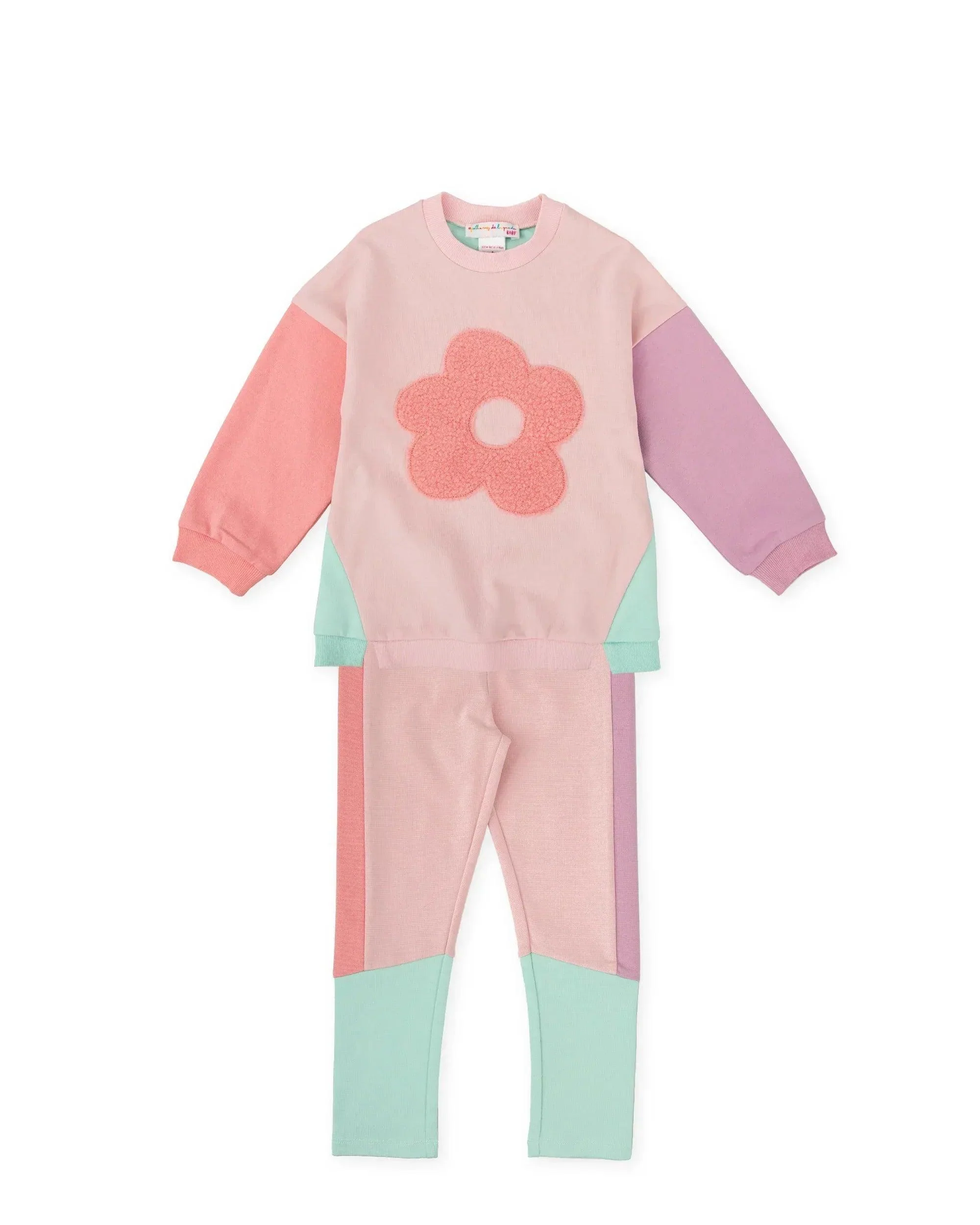 CONJUNTO SUDADERA FLOR Y LEGGINS ROSA - Image 5