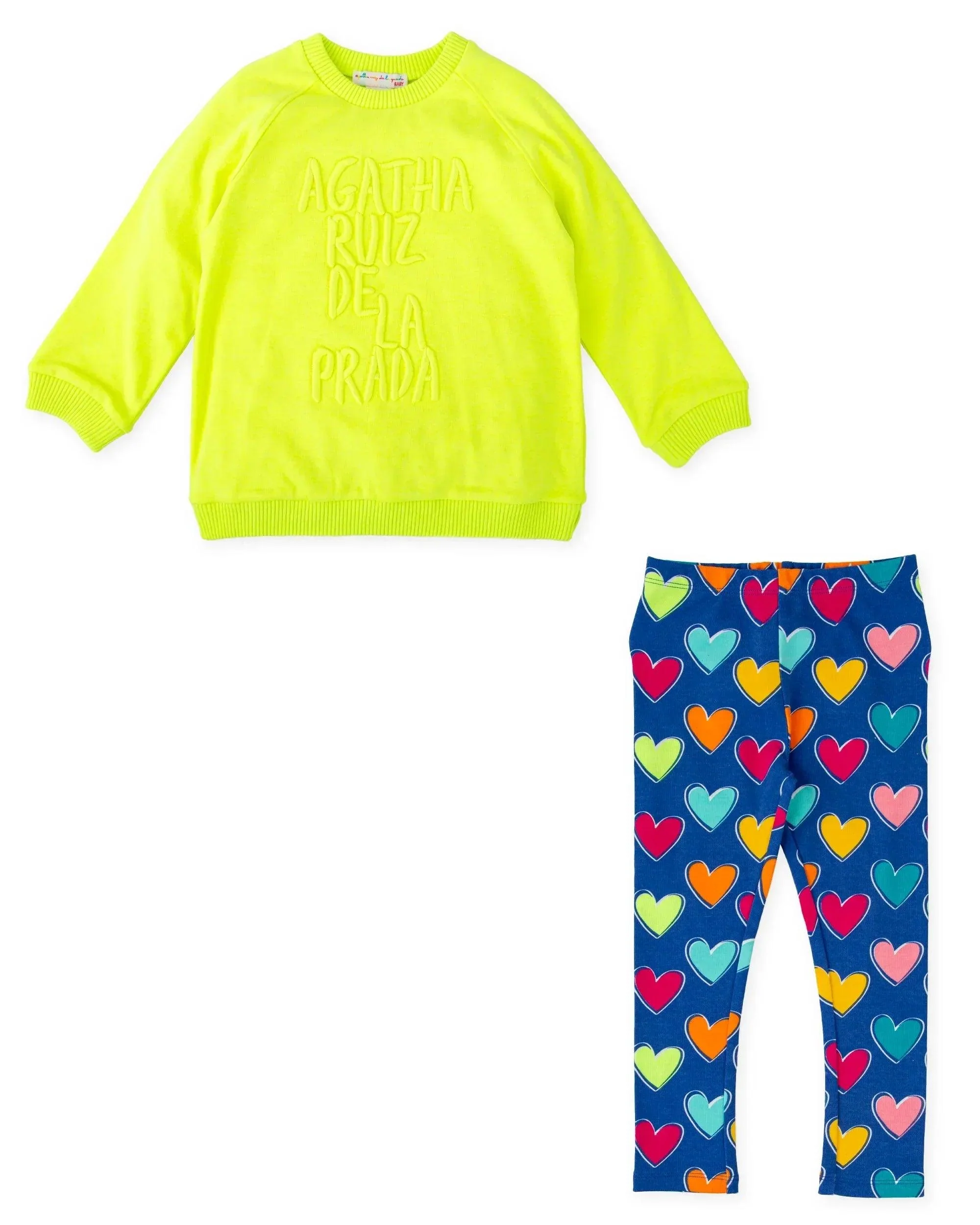 CONJUNTO SUDADERA LIMA Y LEGGINS CORAZONES - Image 4