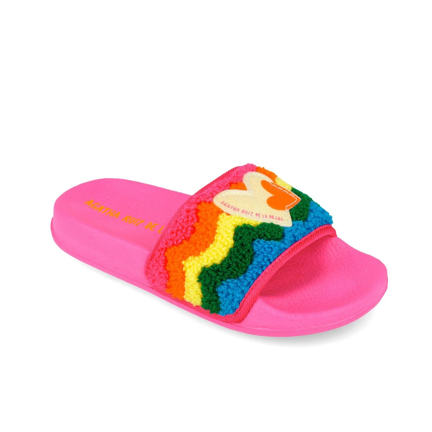 FLIP FLOP TOALLA CORAZON FUCSIA - Image 3