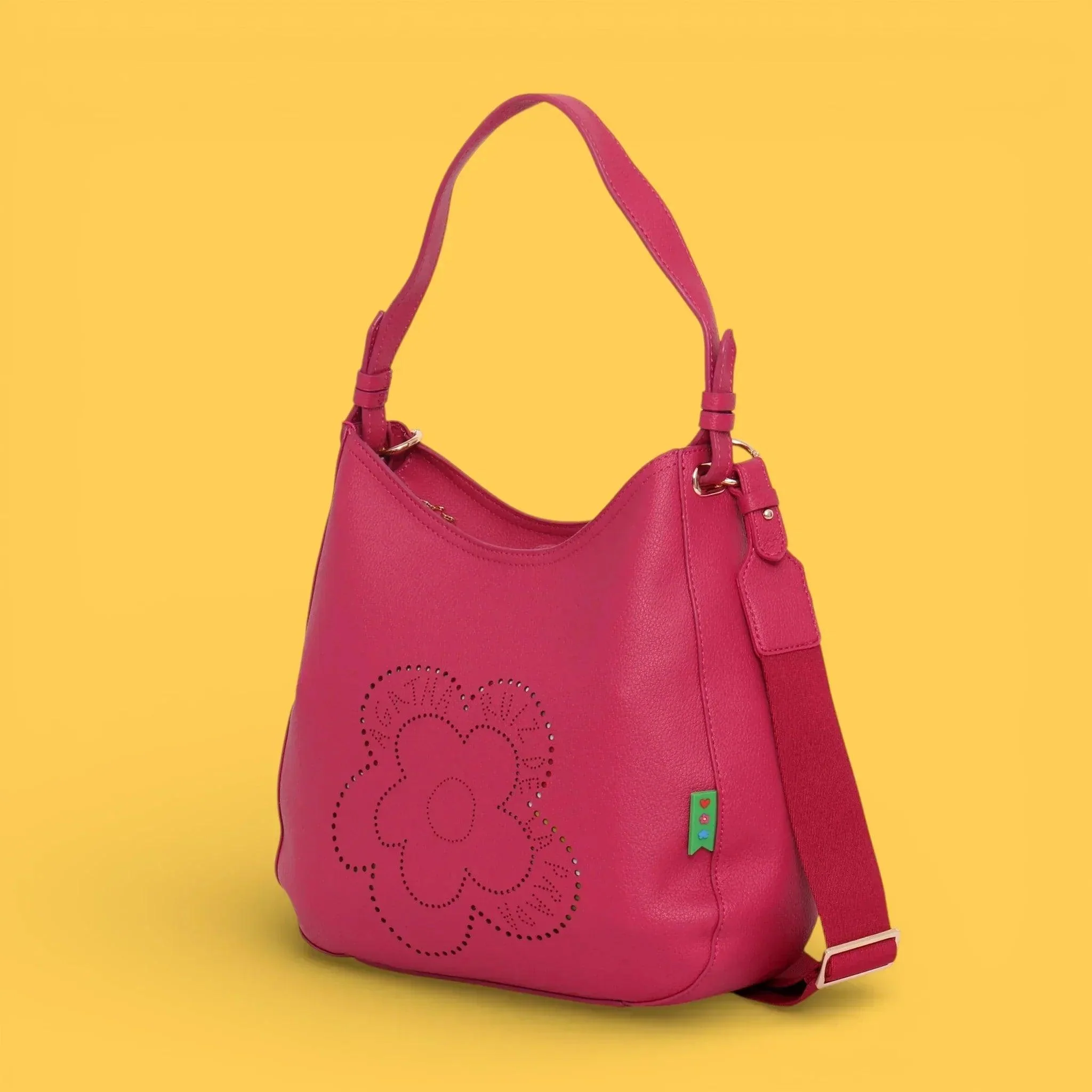 HOBO CALADO FLOR FUCSIA - Image 2