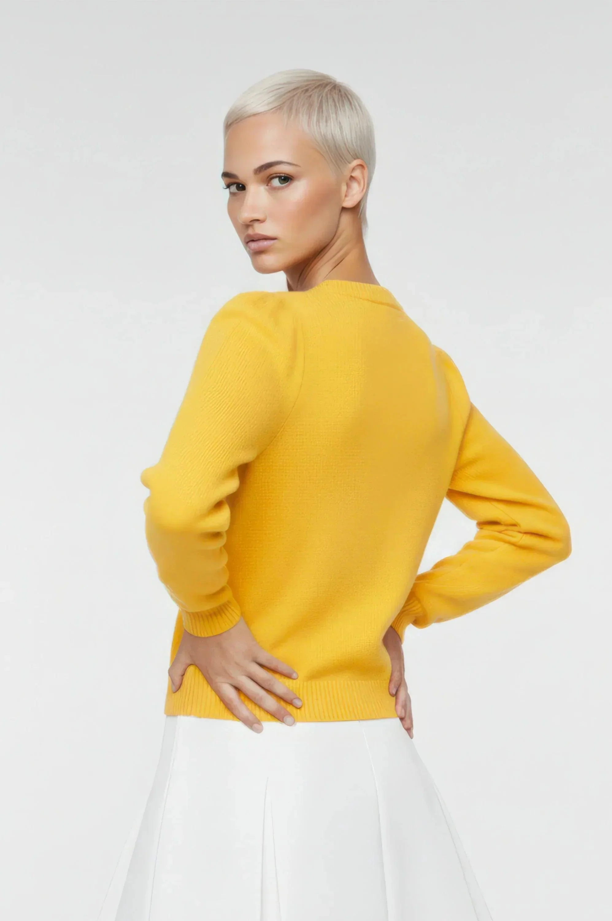 JERSEY ALGODON MUJER AMARILLO NUBE NARANJA - Image 5