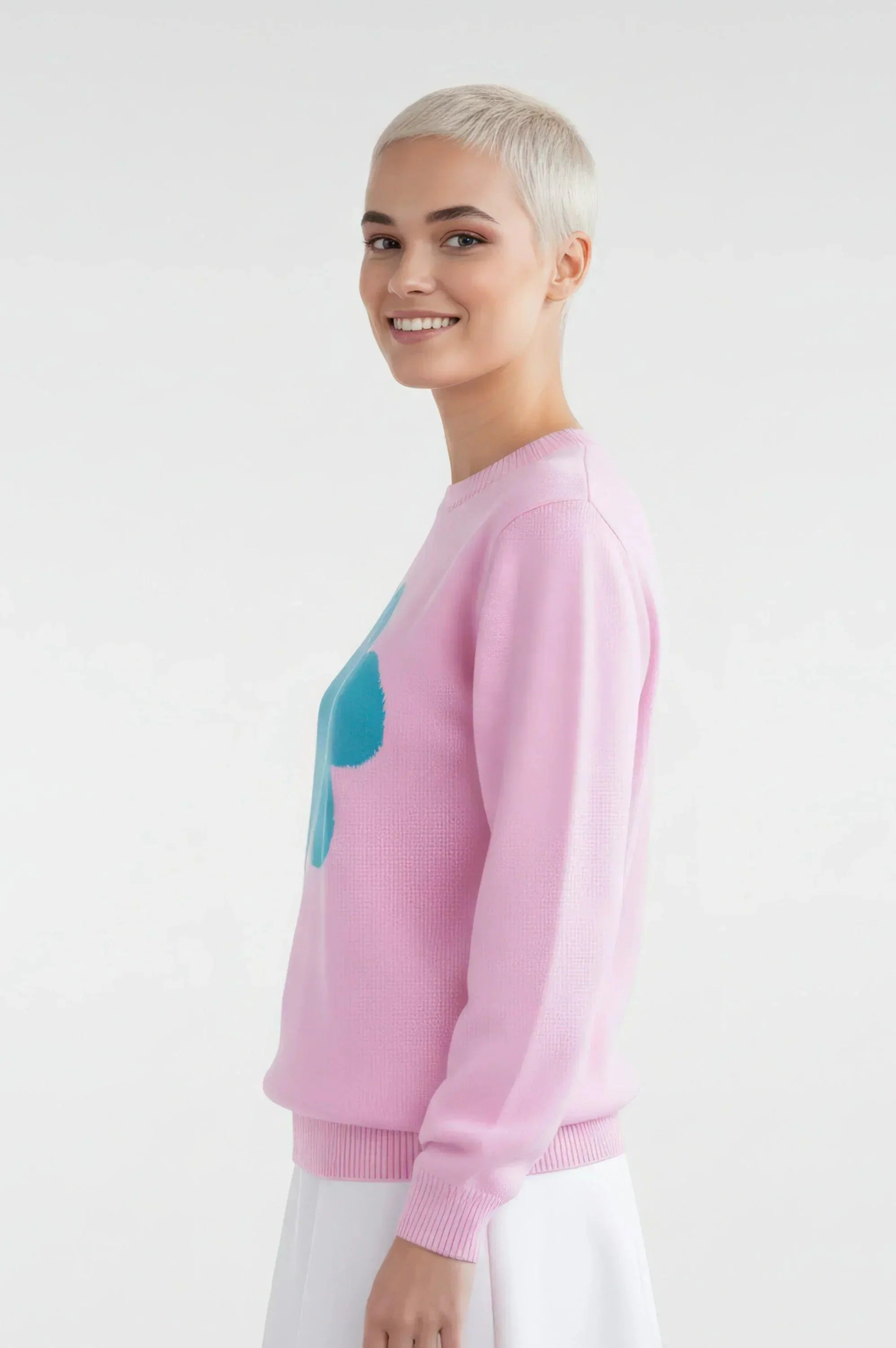 JERSEY ALGODON MUJER ROSA NUBE TURQUESA - Image 4