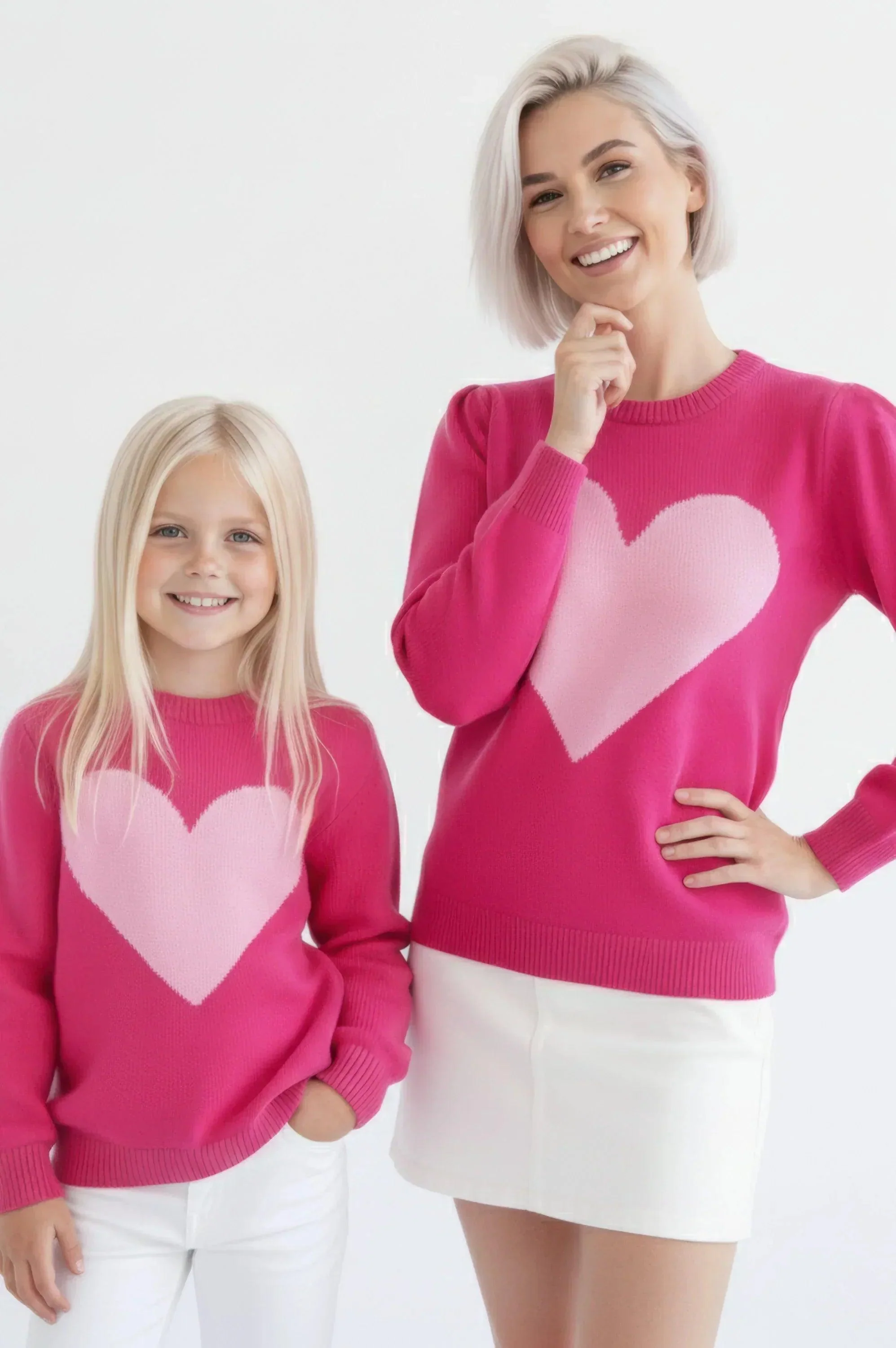 JERSEY FUCSIA ALGODON INFANTIL CORAZON - Image 5