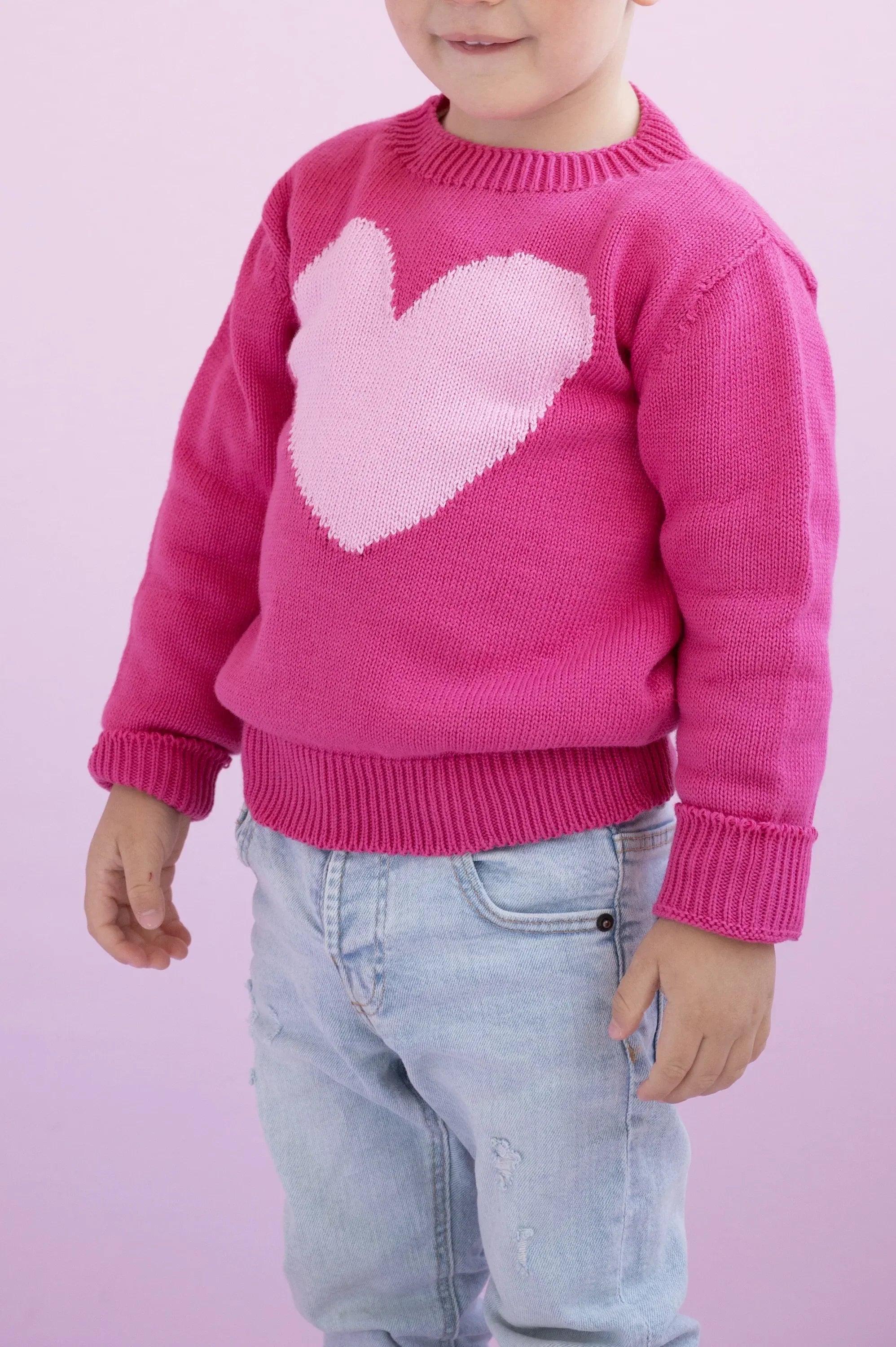 JERSEY FUCSIA ALGODON INFANTIL CORAZON - Image 6