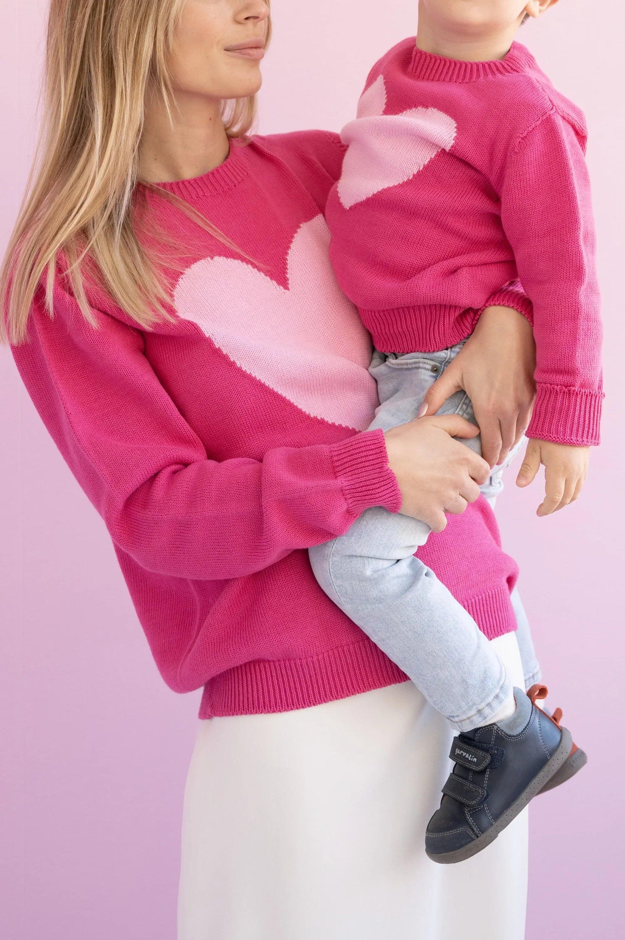 JERSEY FUCSIA ALGODON INFANTIL CORAZON - Image 8