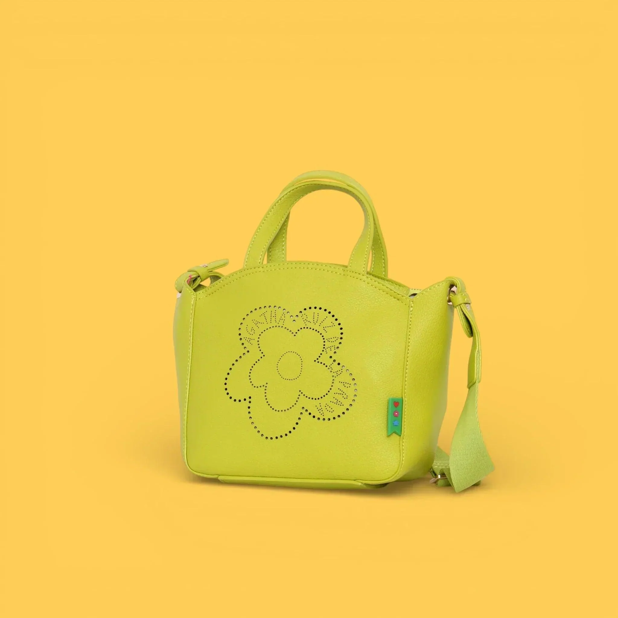 MINI TOTE CALADO FLOR LIMA - Image 2