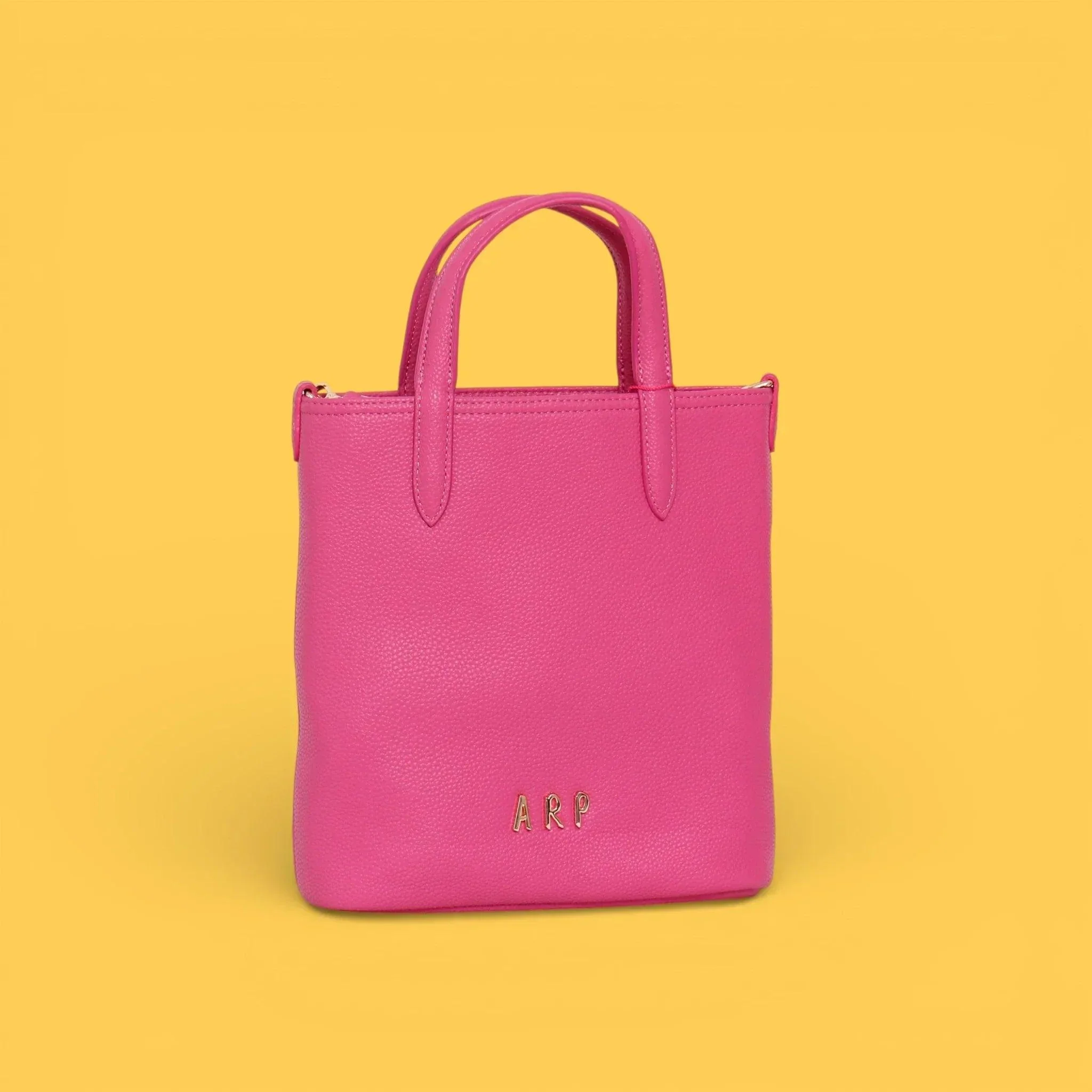 MINI TOTE REVERSIBLE FLORES ROSA