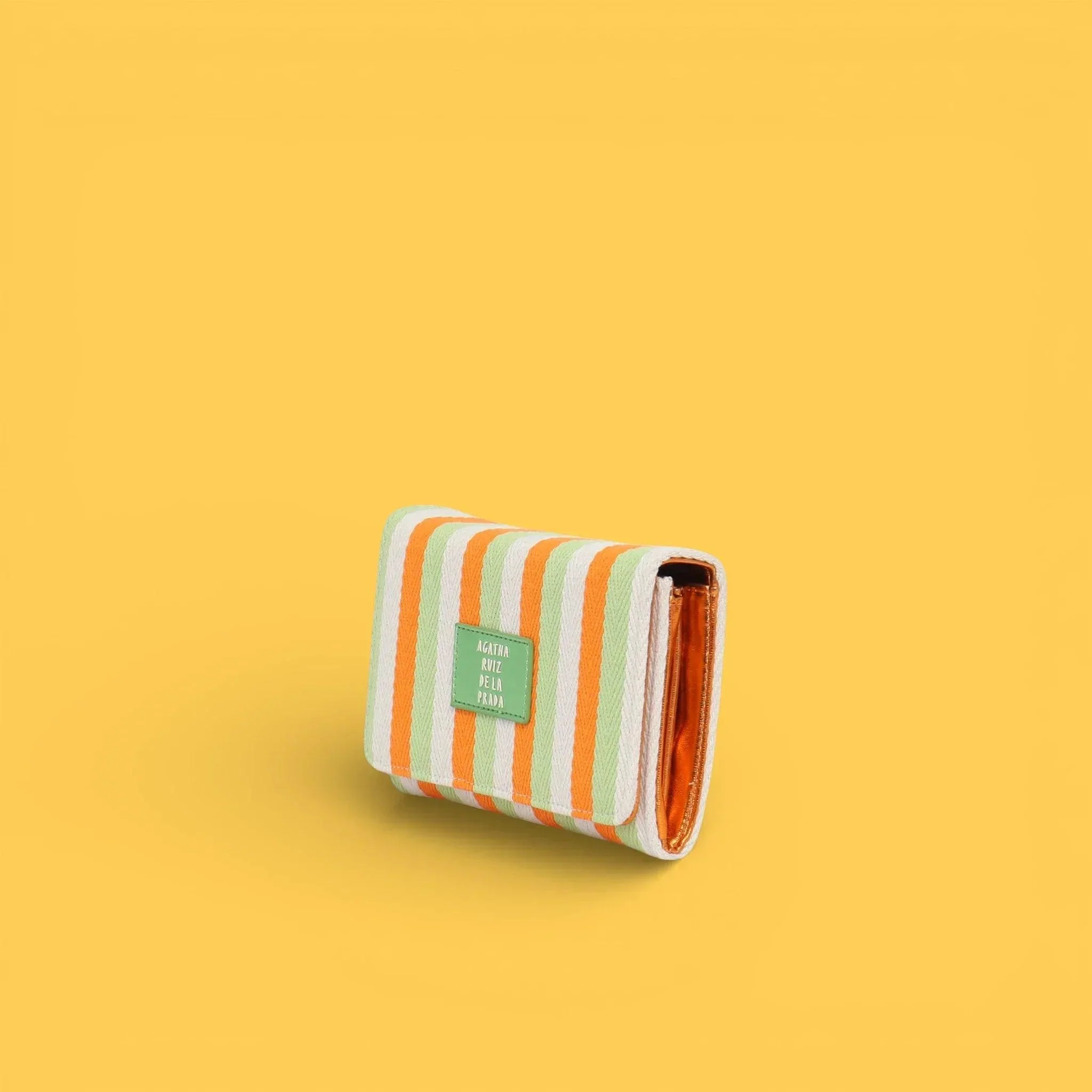 MONEDERO LONA LINEAS NARANJA - Image 2