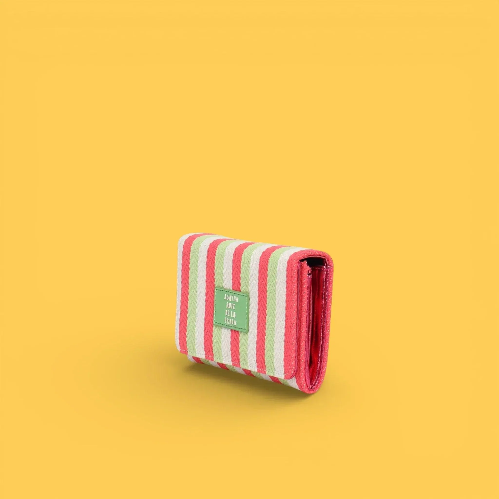 MONEDERO LONA LINEAS ROSA - Image 2
