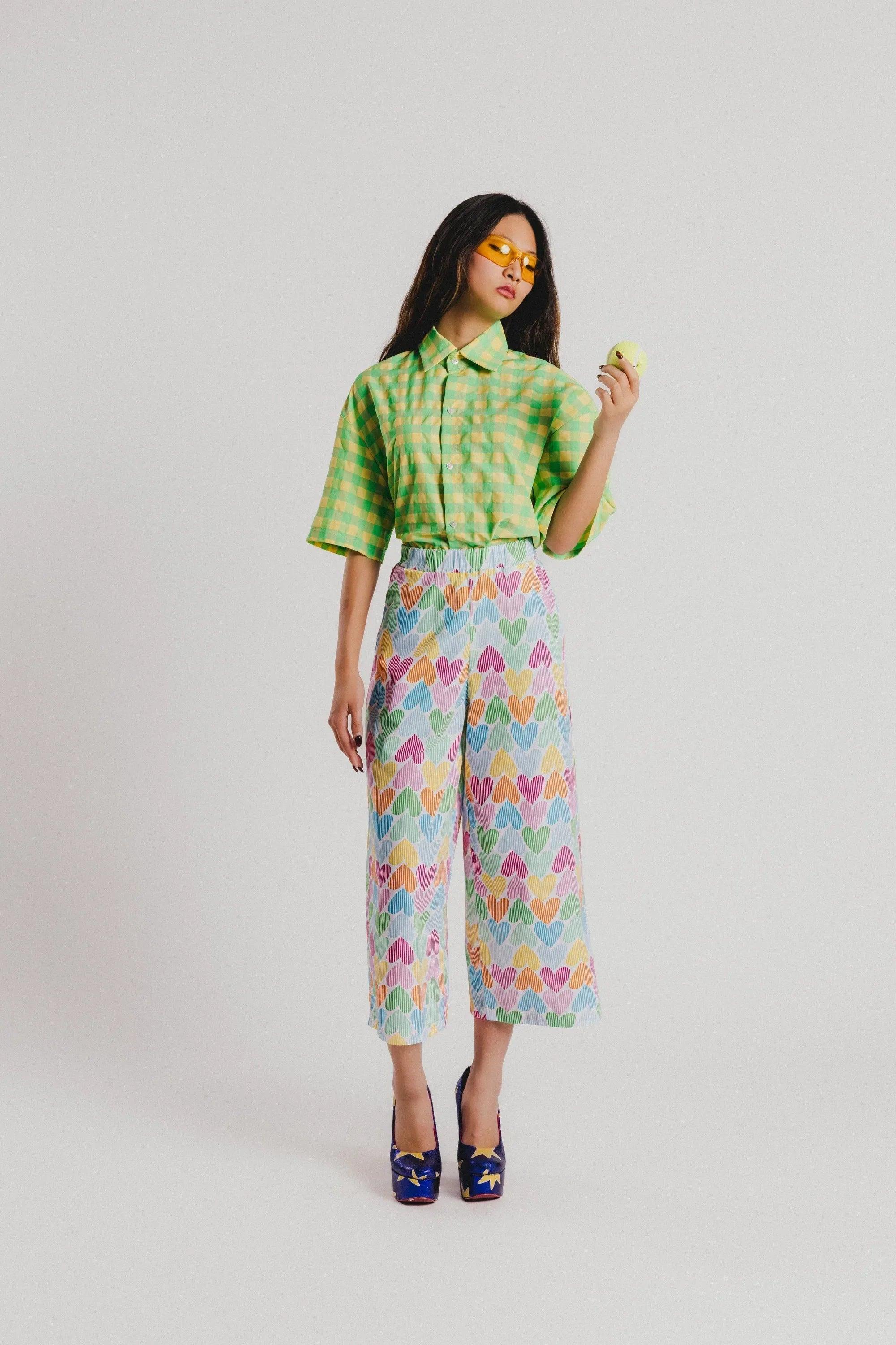 PANTALON CULOTTE MULTICOLOR