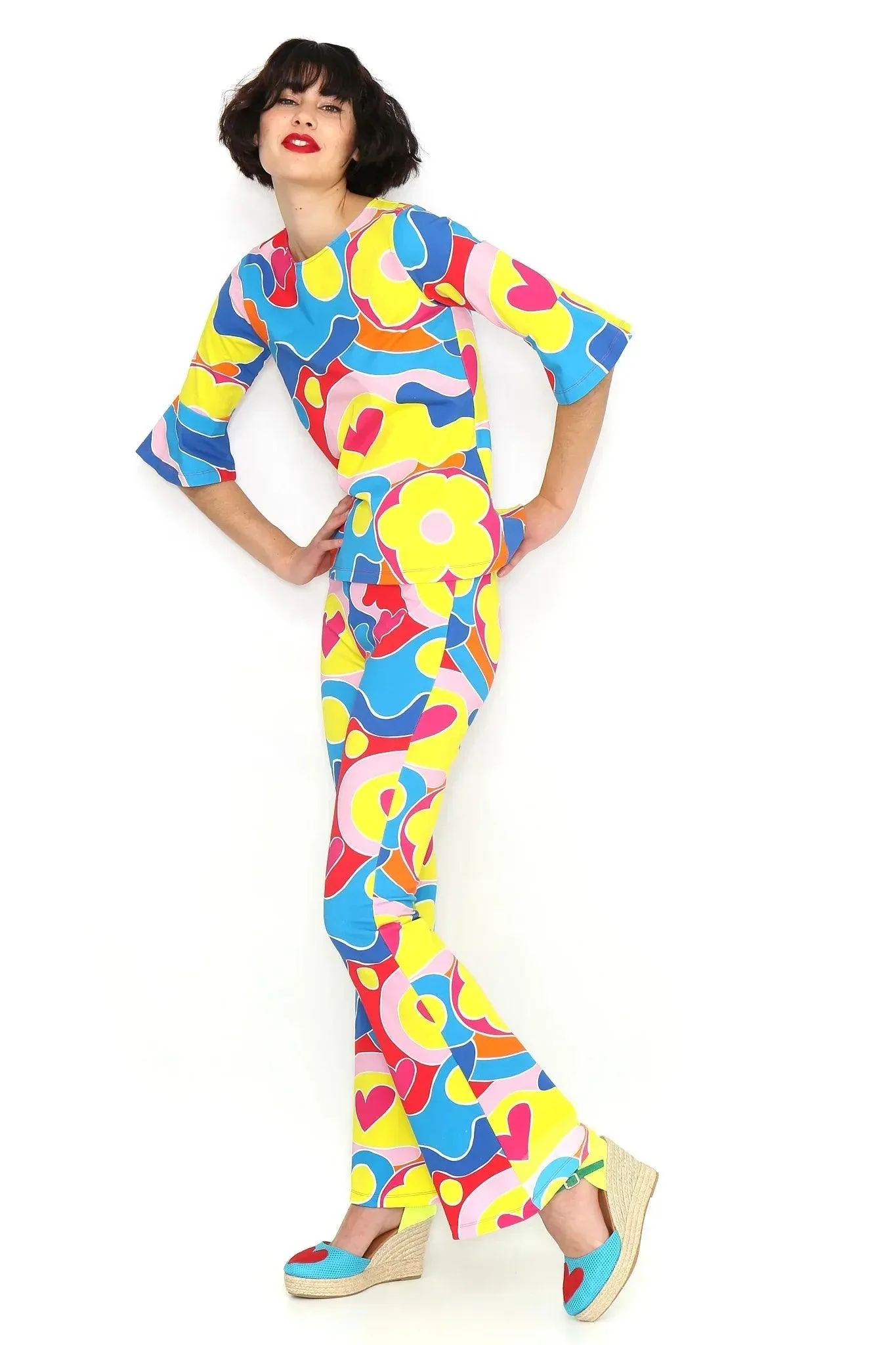 PANTALON MULTICOLOR FLARE - Image 7