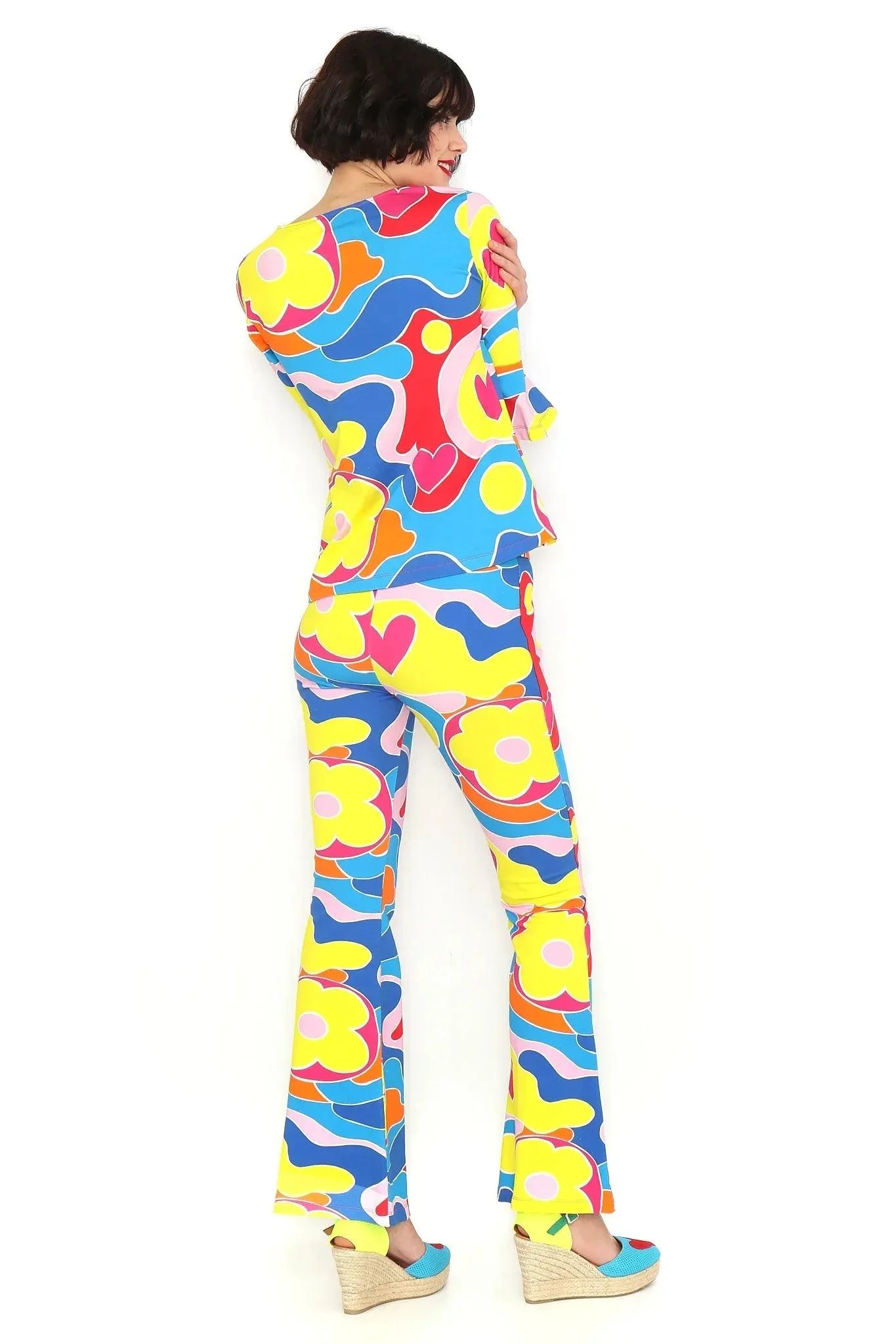 PANTALON MULTICOLOR FLARE - Image 8