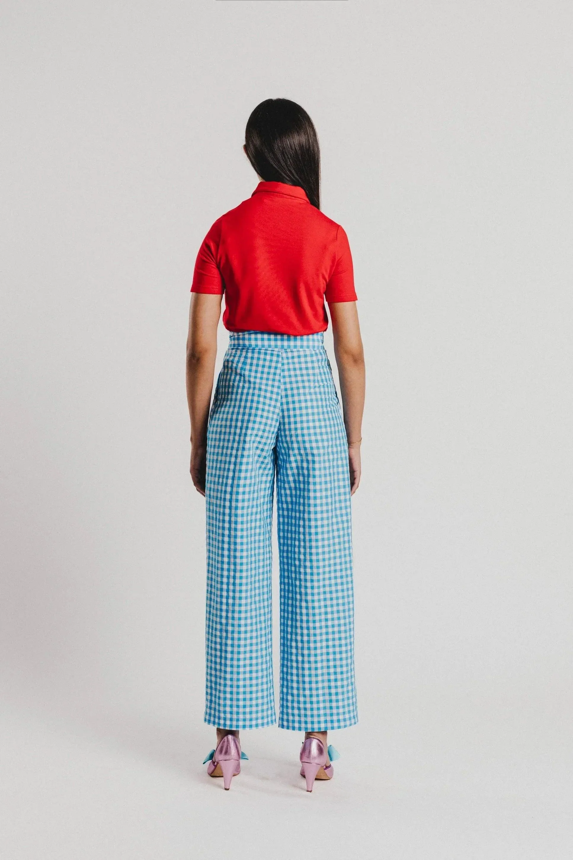 PANTALON VICHY AZUL - Image 3