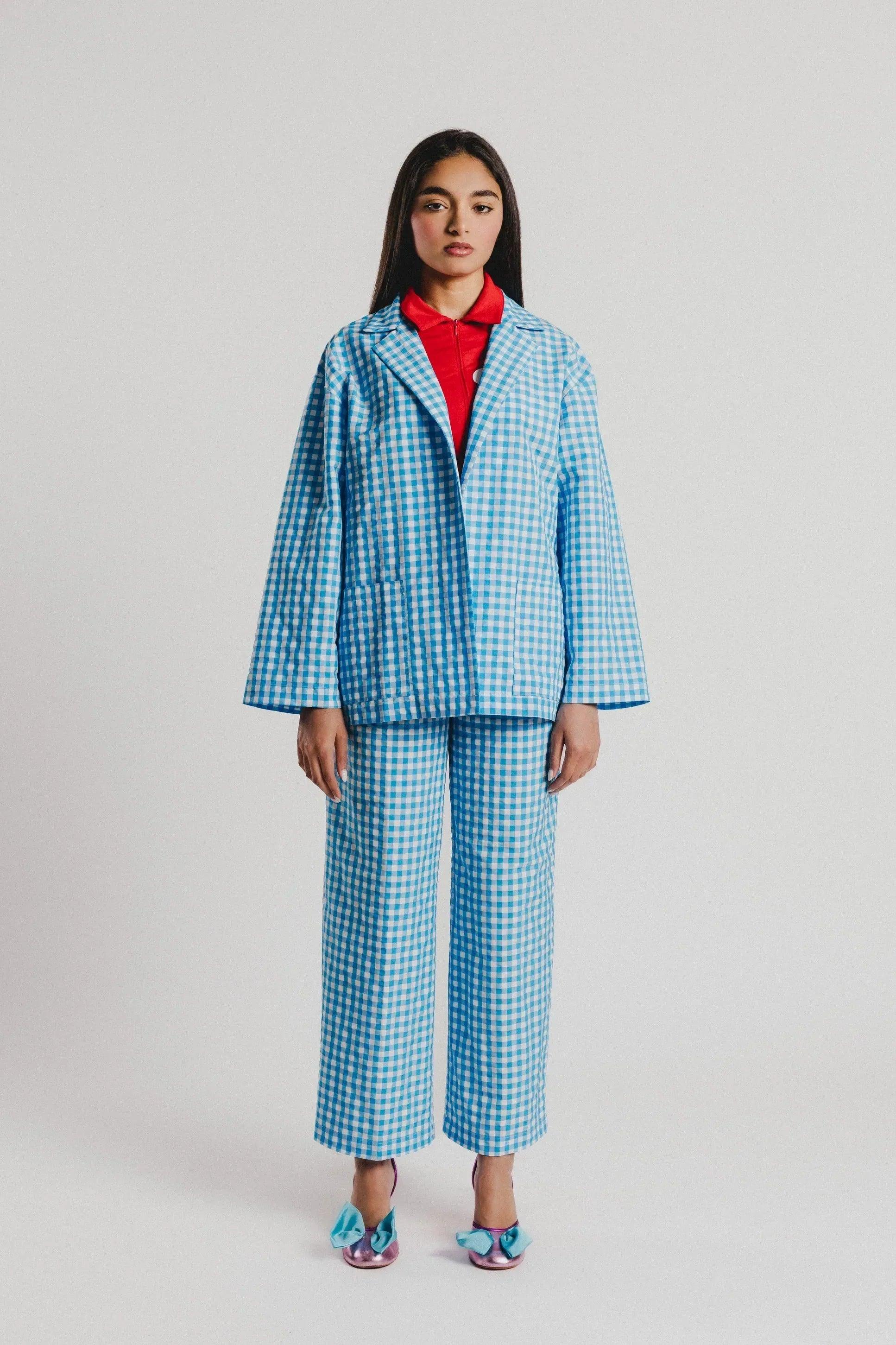 PANTALON VICHY AZUL - Image 4